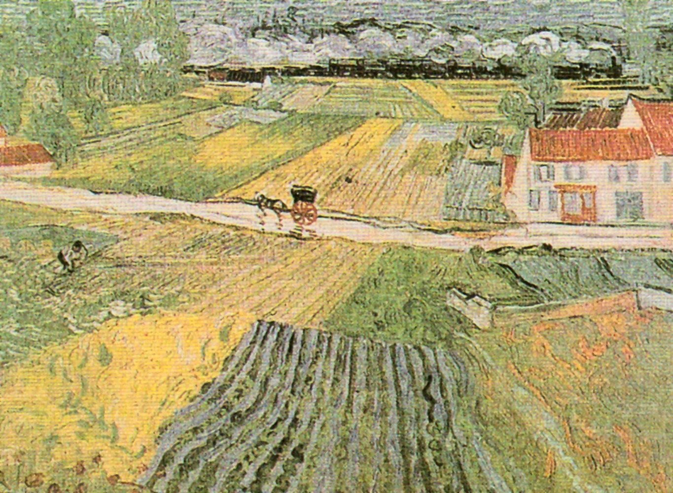 Home affaire Kunstdruck »V. van Gogh, Landschaft bei Auvers«, 80/60 cm kaufen