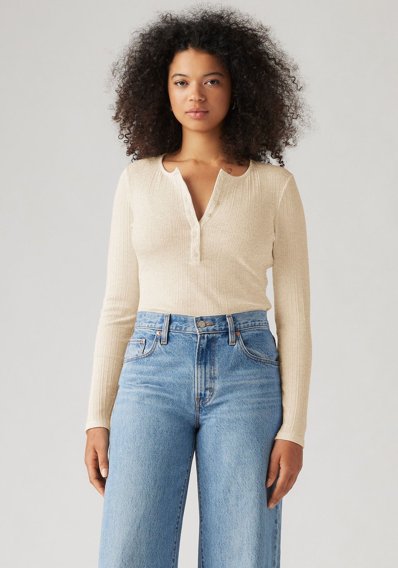 Levi's® Langarmshirt »DRY GOODS VACATIONER LS« mit Rippstruktur