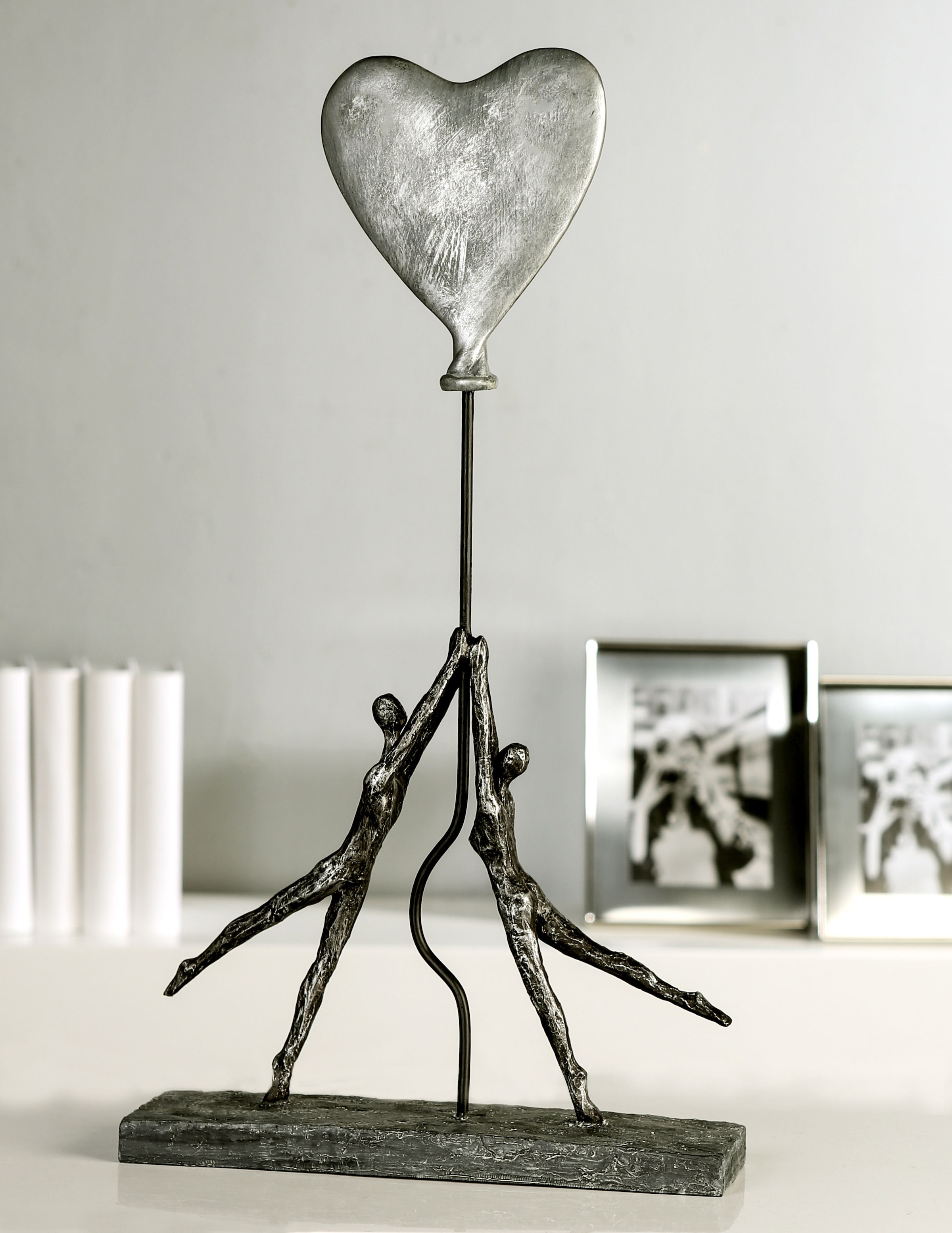 Casablanca by Gilde Dekofigur »Skulptur Herz-Ballon, antik silber«,  Dekoobjekt, Höhe 48 cm, Wohnzimmer online bestellen | Jelmoli-Versand