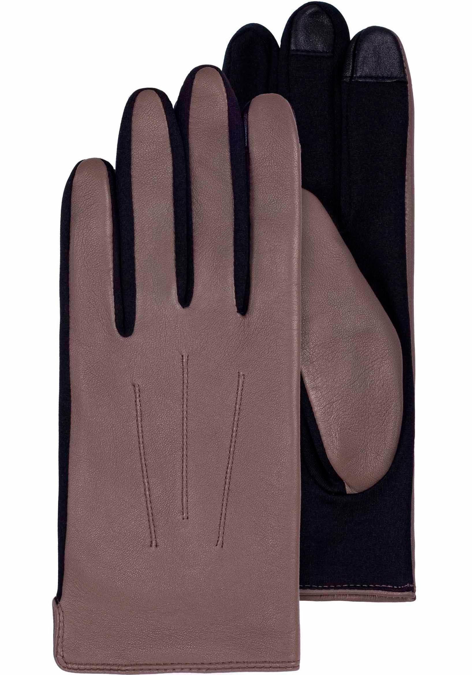 KESSLER Lederhandschuhe »Mia«, Stretch, Handgelenk St.), Touchfunktion, am bestellen | (2 Gummizug Jelmoli-Versand online