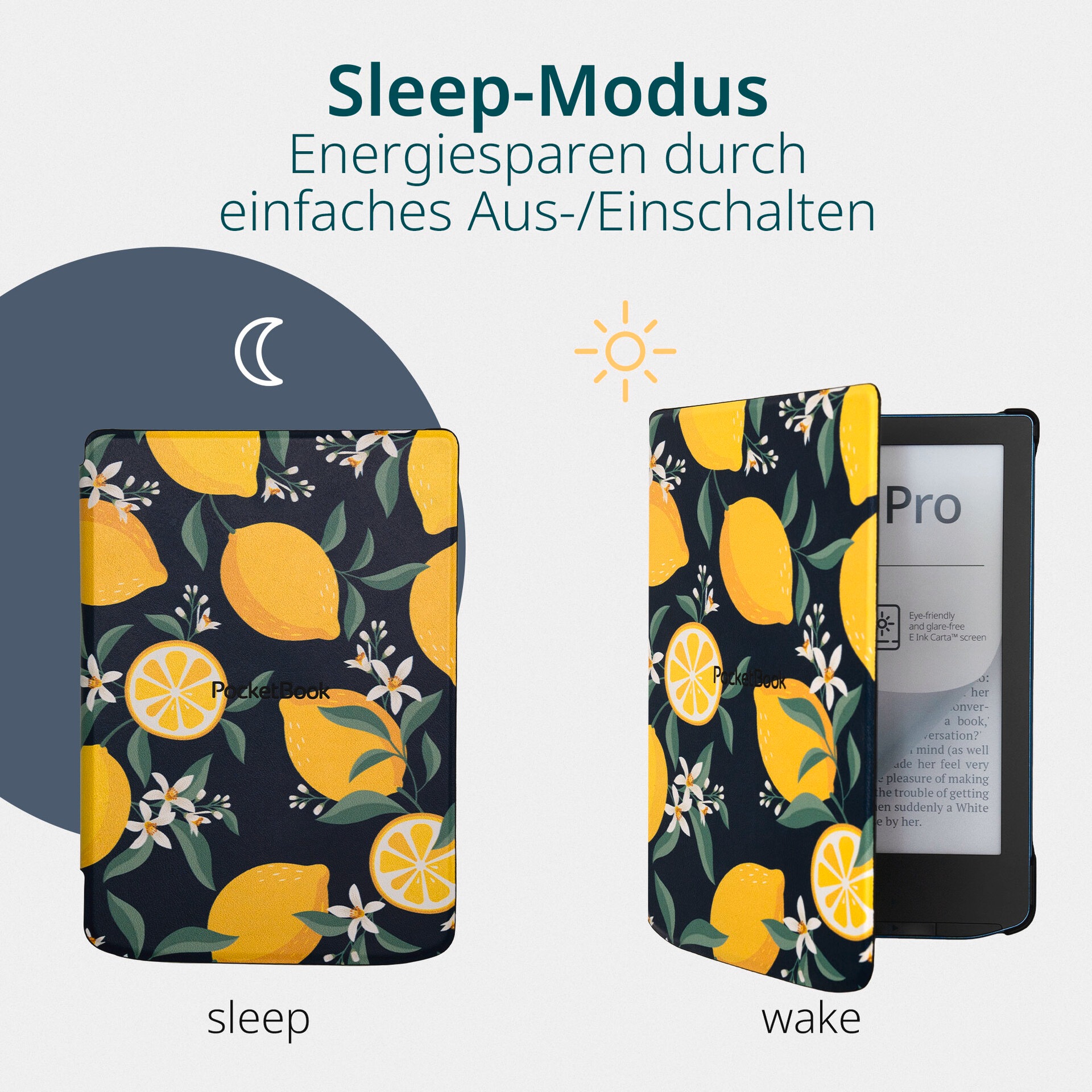 PocketBook E-Reader-Hülle »Shell Cover 6 für Verse, Verse Pro & Verse Pro Color«, 15,2 cm (6 Zoll), Backcover, Schutzhülle, Book Cover, Case, Schutzcase, stossfest