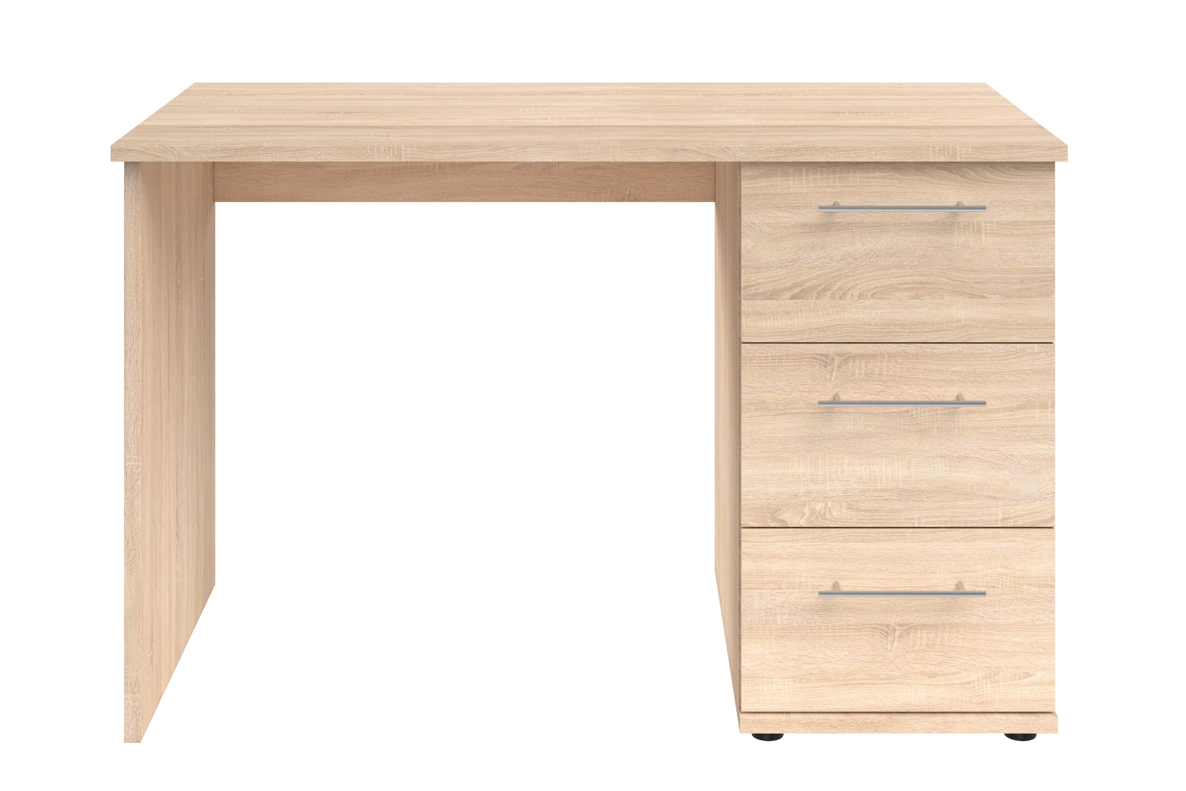 VOGL Möbelfabrik Schreibtisch »Tobi, optional mit Tastaturauszug,«, mit 3 Schubkästen, Breite 115 cm, Made in Germany
