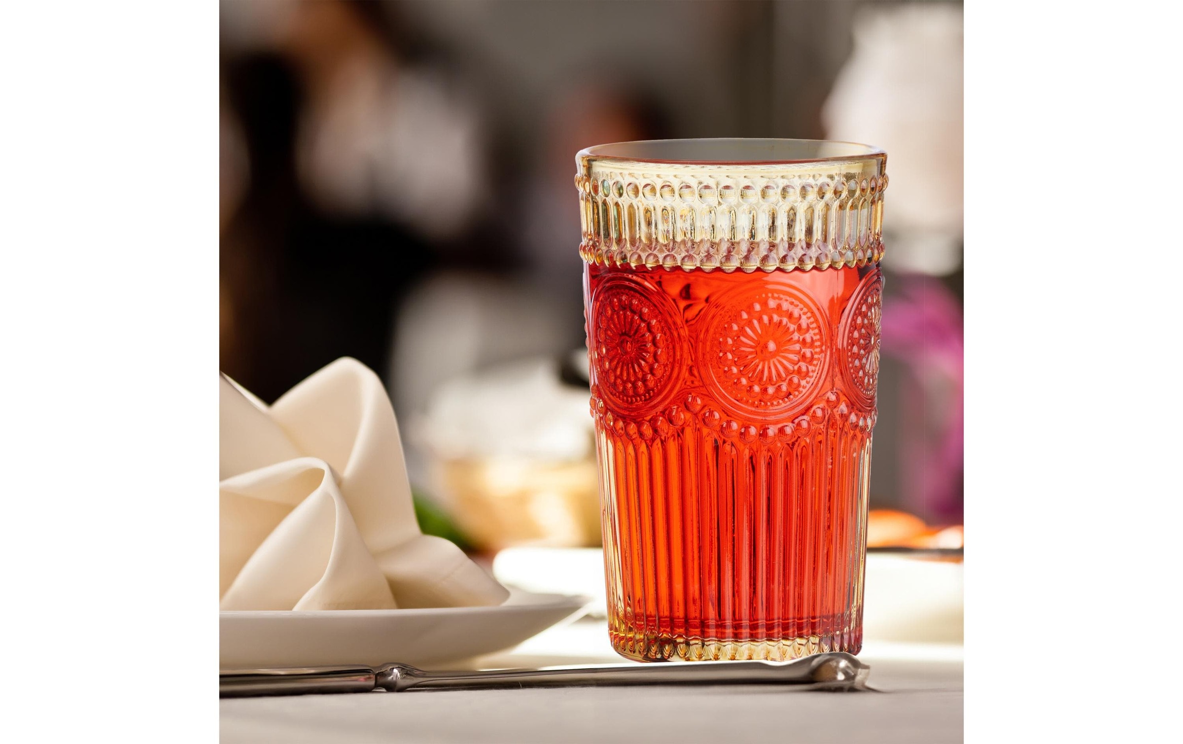 relaxdays Glas »Vintage 4er Set, 360 ml«