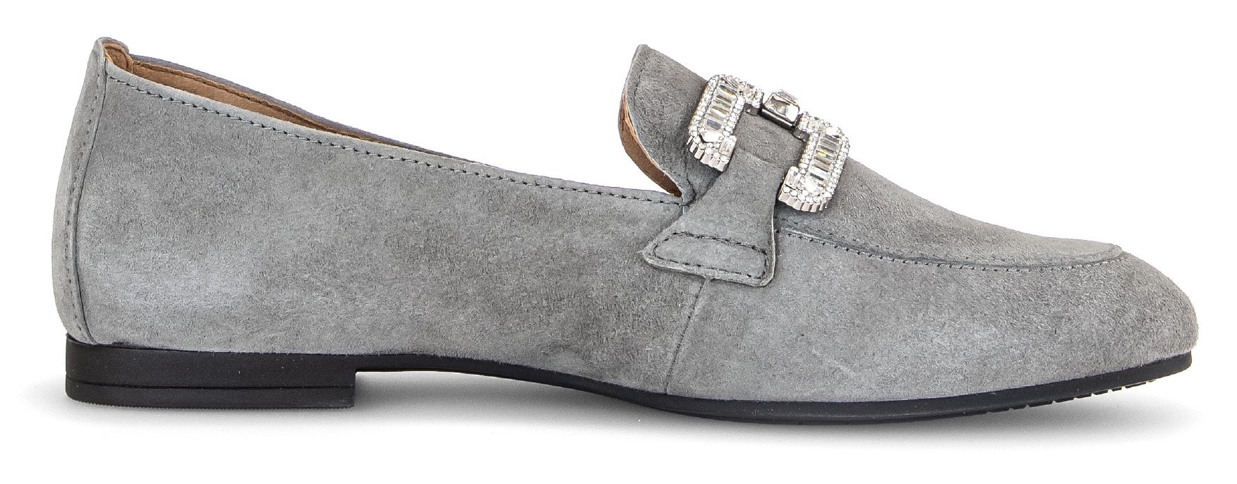 Gabor Loafer, Slipper, Festtagsschuh, Schlupfschuh mit edlem Schmuckelement