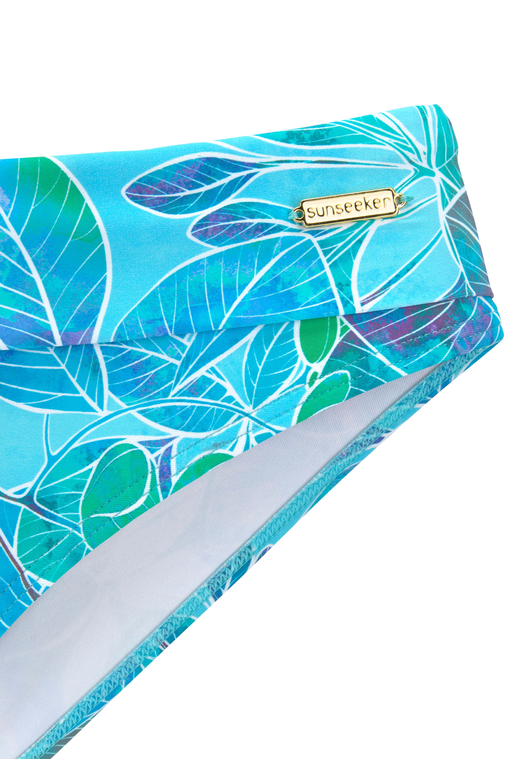 Sunseeker Bikini-Hose »Lapa«, mit Umschlagbund und tropischem Print