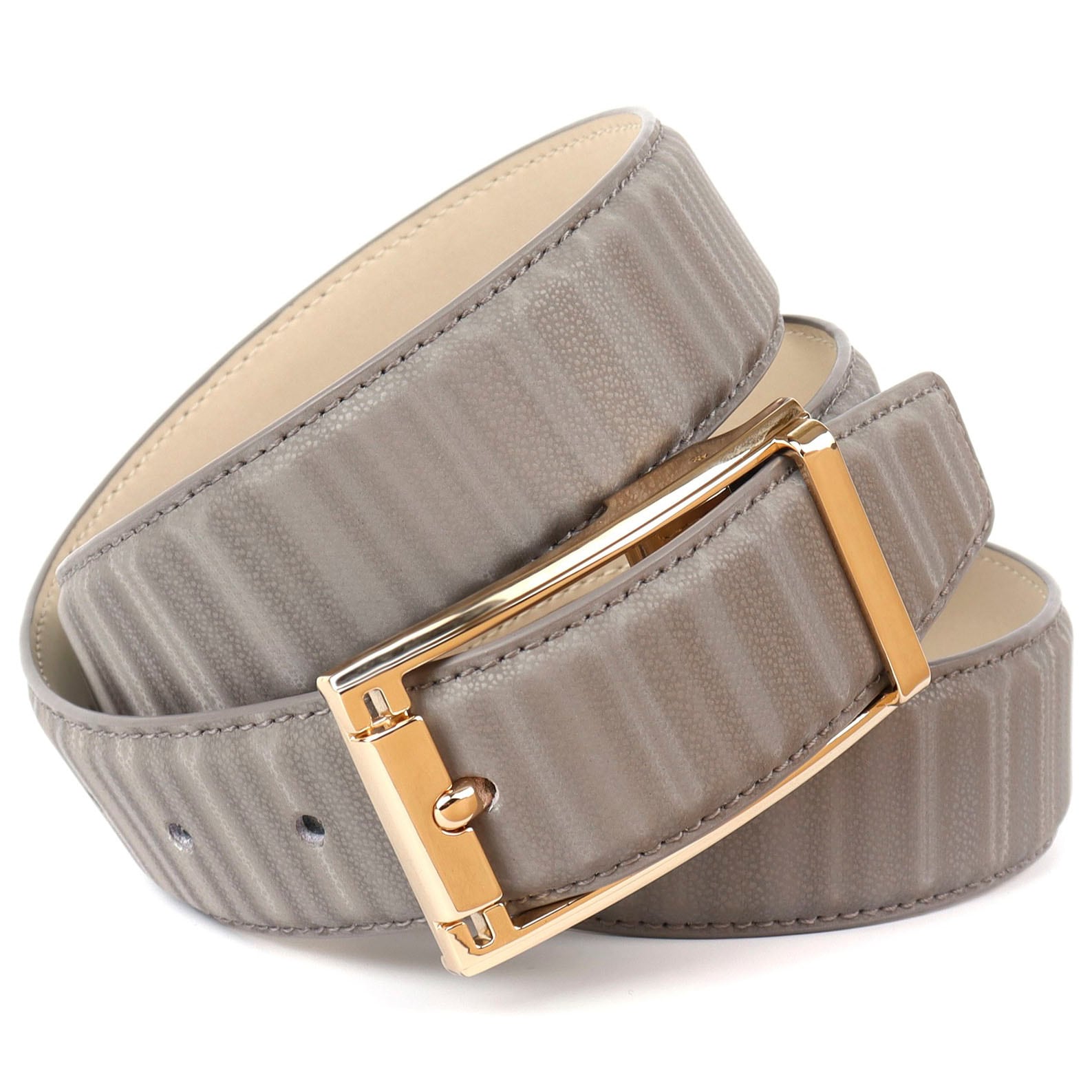 Anthoni Crown Ledergürtel in schillernder 3D-Optik