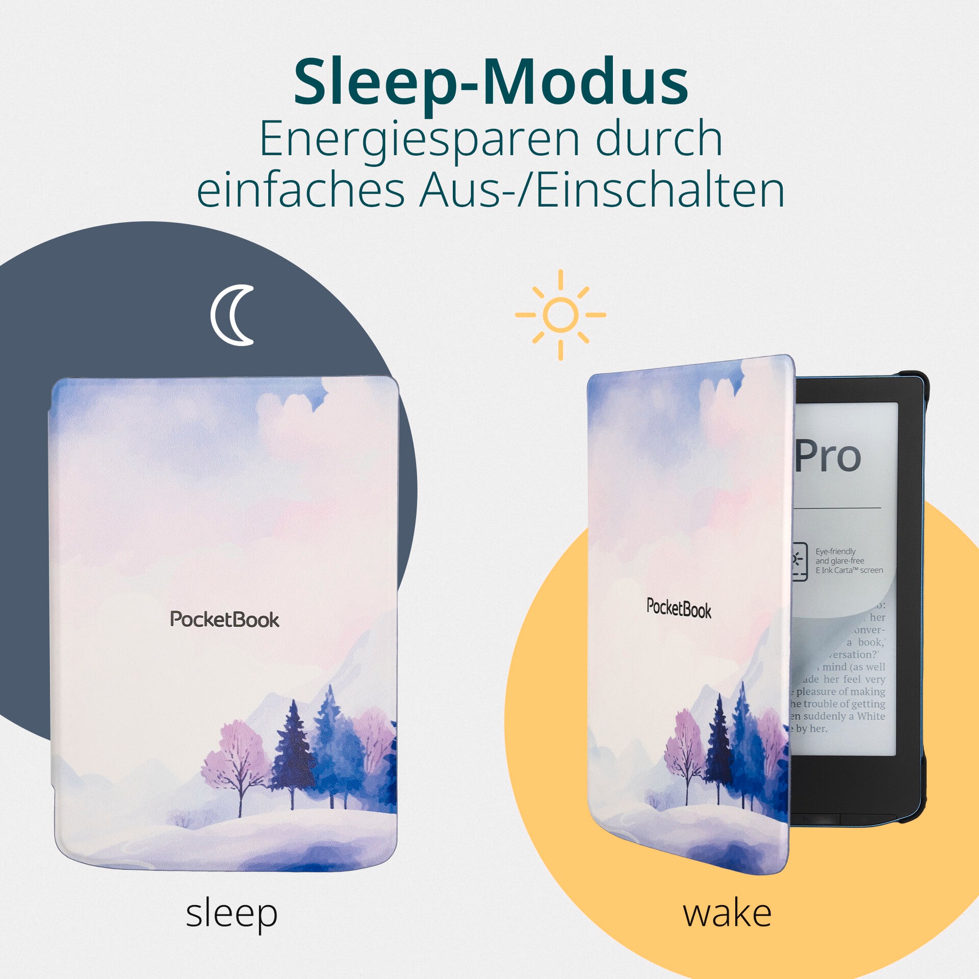PocketBook E-Reader-Hülle »Shell Cover 6 für Verse, Verse Pro & Verse Pro Color«, 15,2 cm (6 Zoll), Backcover, Schutzhülle, Book Cover, Case, Schutzcase, stossfest