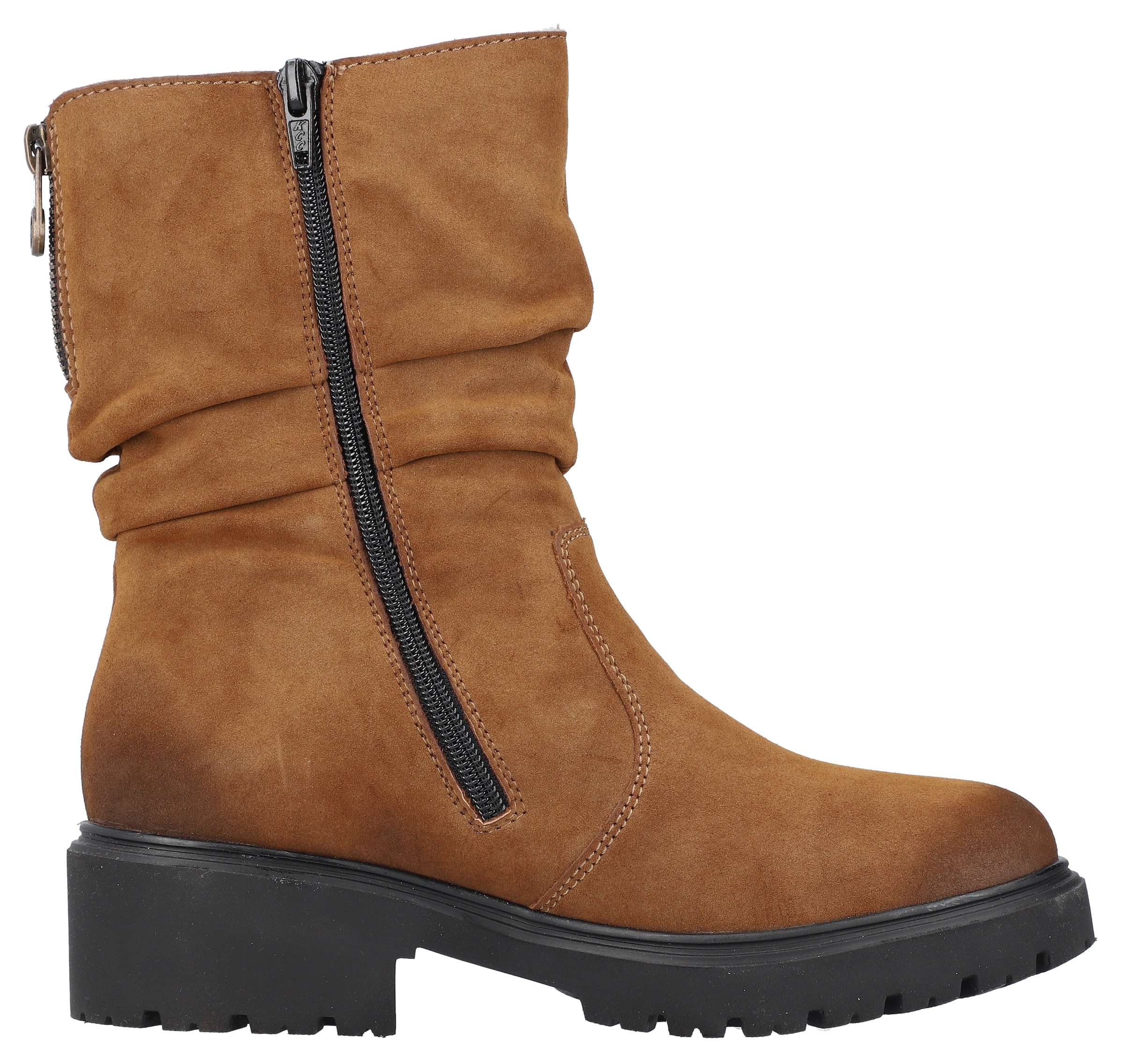 Rieker Winterstiefelette, Winterboots, Profilsohle, slouchy Schaft, mit Innenreissverschluss