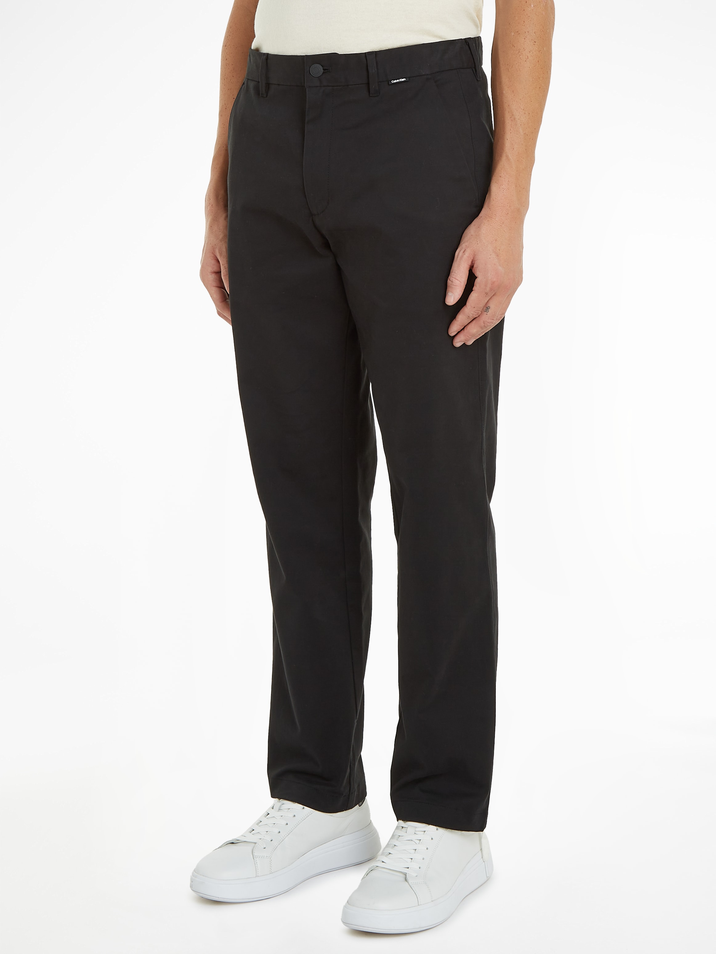 Calvin Klein Chinohose »MODERN TWILL REGULAR STRAIGHT« mit Logoprägung