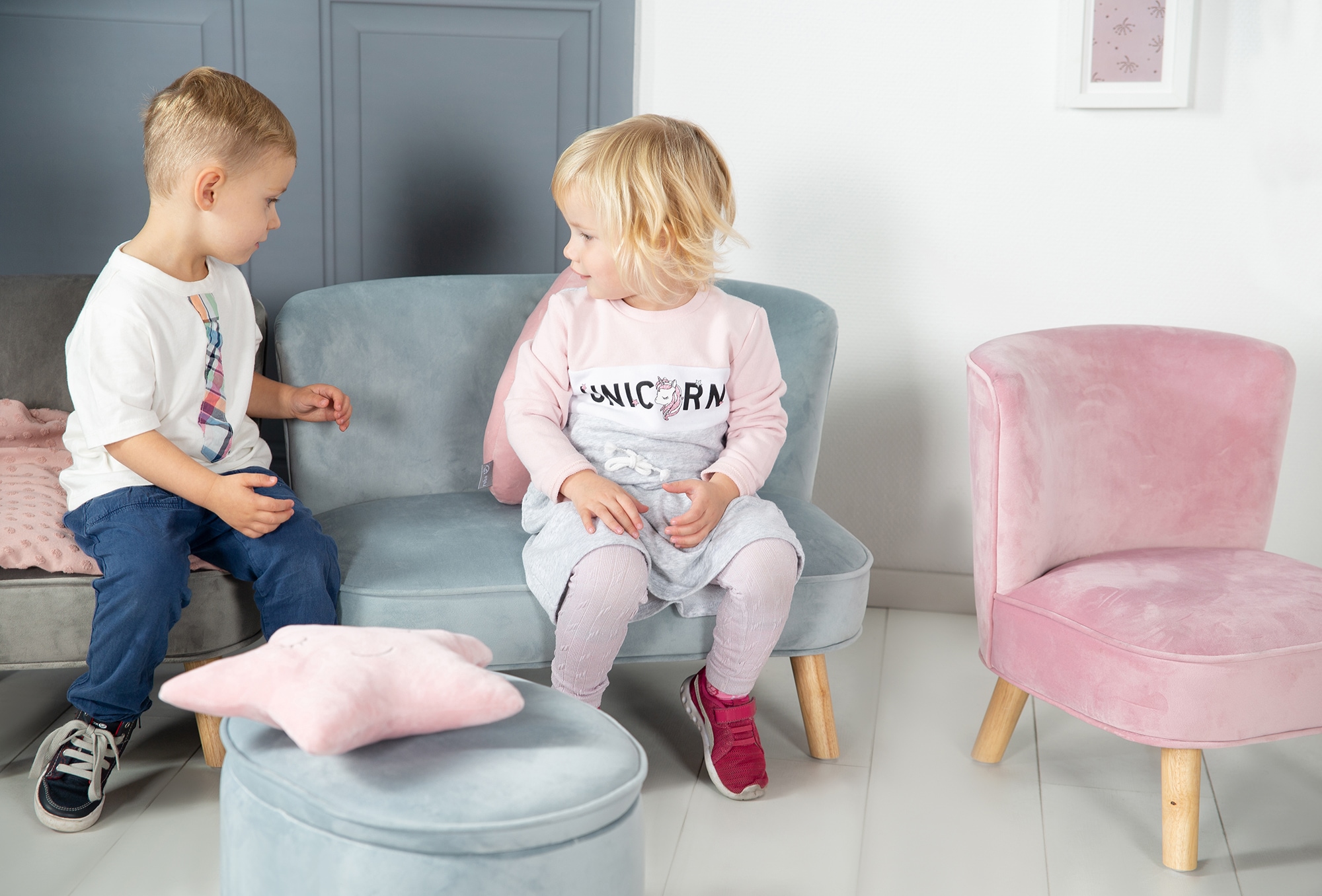 roba® Kindersofa »Lil Sofa«, mit Holzfüssen