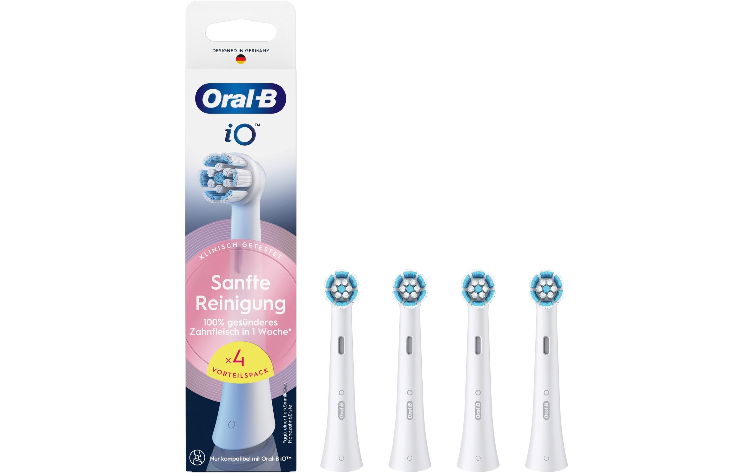 Oral-B Aufsteckbürste »iO Sanfte Reinigung 4 Stück«