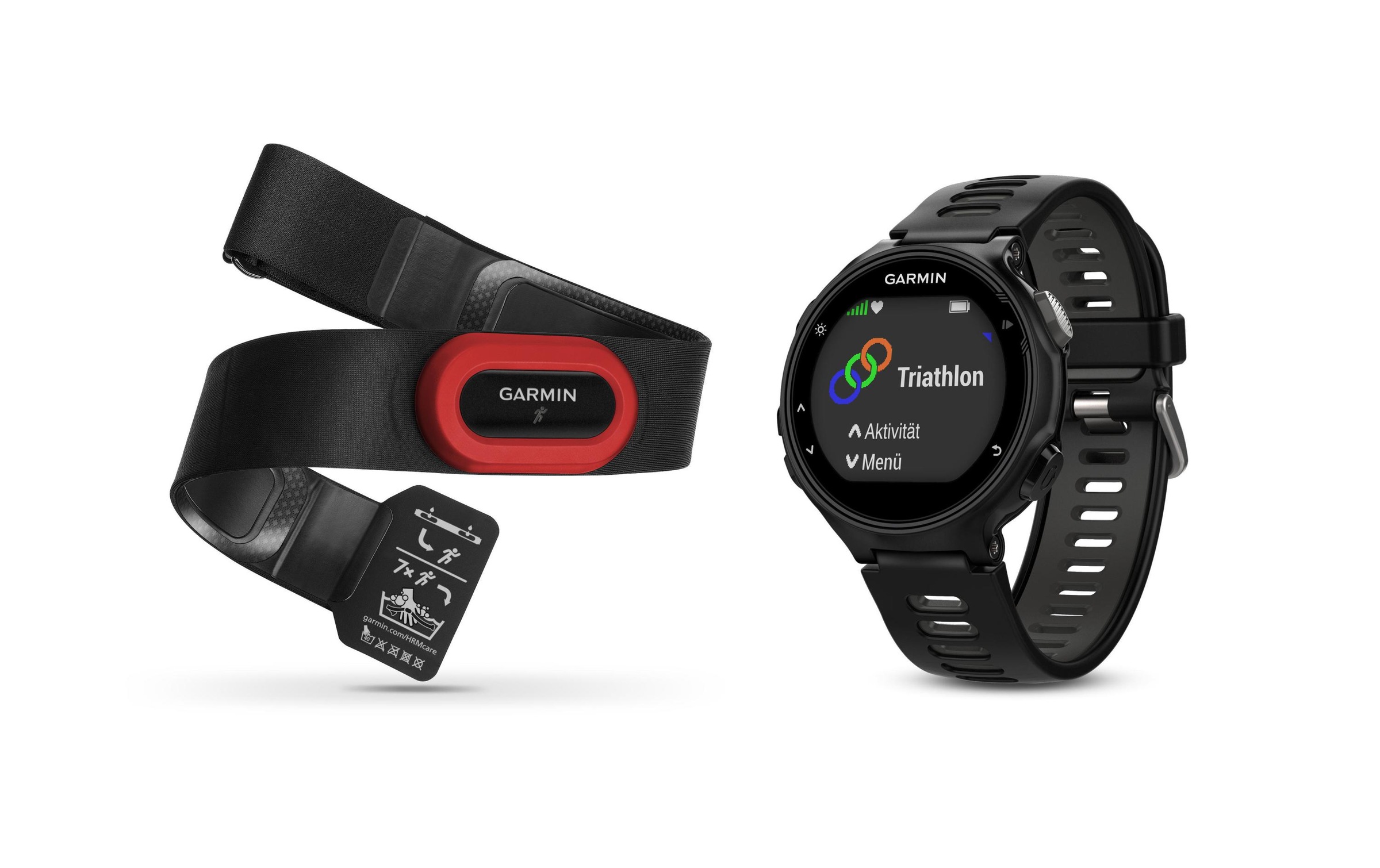 Garmin Fitnessuhr »GPS-Sportuhr Forerunner 735XT Bundle Run Grau Schwarz«,)