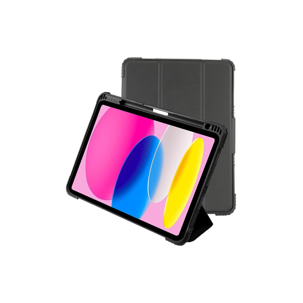 4smarts Tablet-Hülle »Folio Case Endurance Black«, iPad (10. Generation), 27,7 cm (10,9 Zoll)