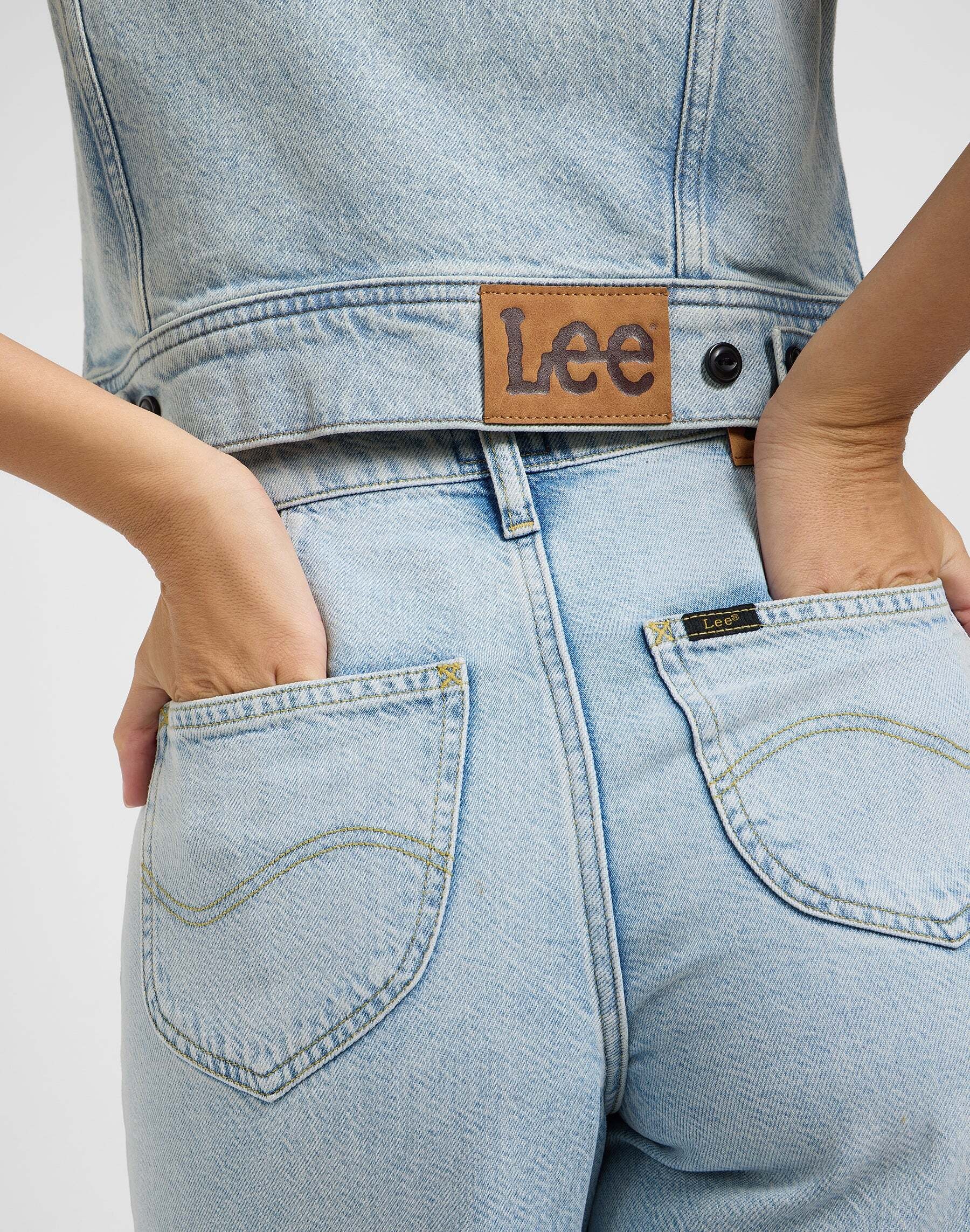 Lee® Jeansjacke »LEE Jeansjacke Cropped Rider Vest«