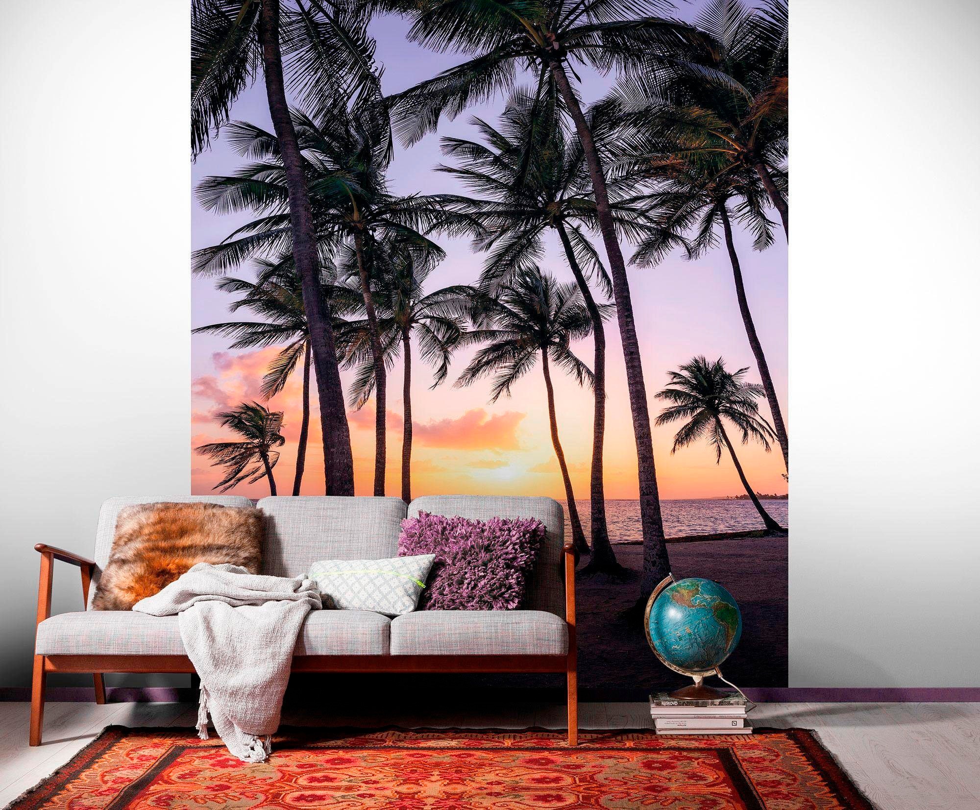❤ Komar Vliestapete »Palmtrees on Beach«, 200x250 cm (Breite x Höhe),  Vliestapete, 100 cm Bahnbreite entdecken im Jelmoli-Online Shop