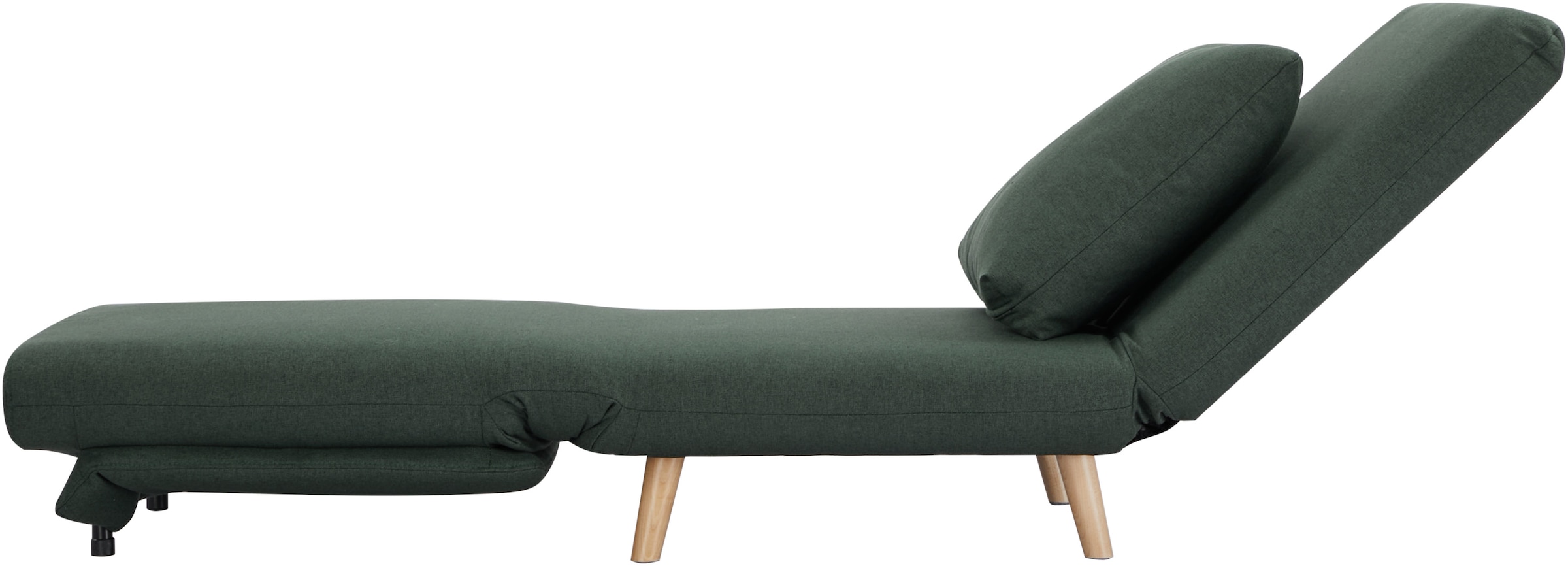 INOSIGN Sessel »AINSLEY«, wandelbar zum Gästebett, Schlafsofa, Webstoff u. Cord-Bezug