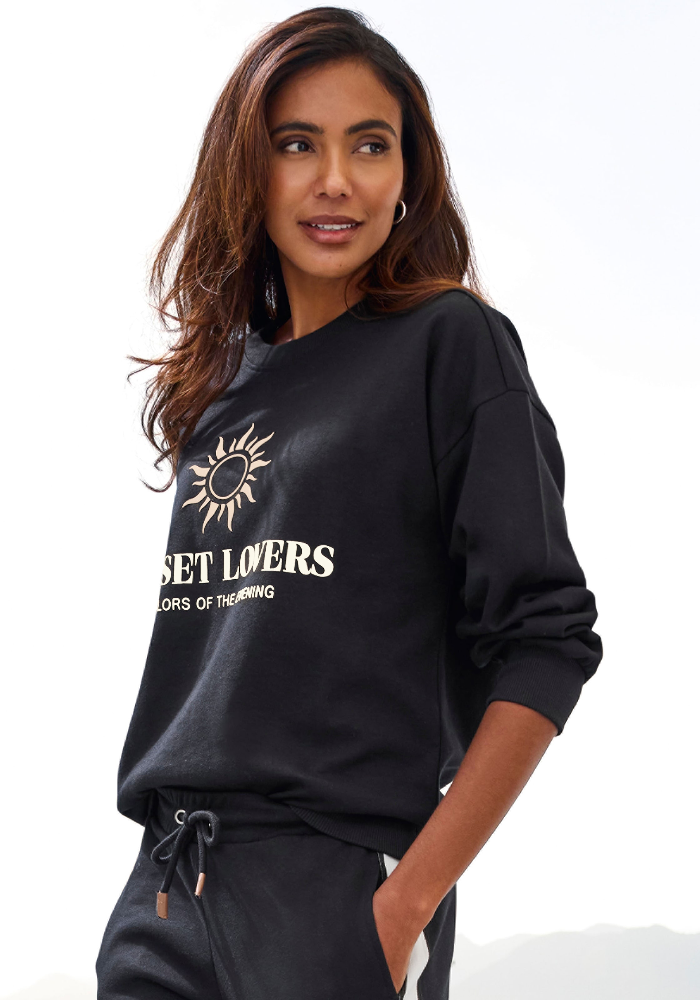 H.I.S Sweatshirt, mit grossem Front-Print, Loungewear