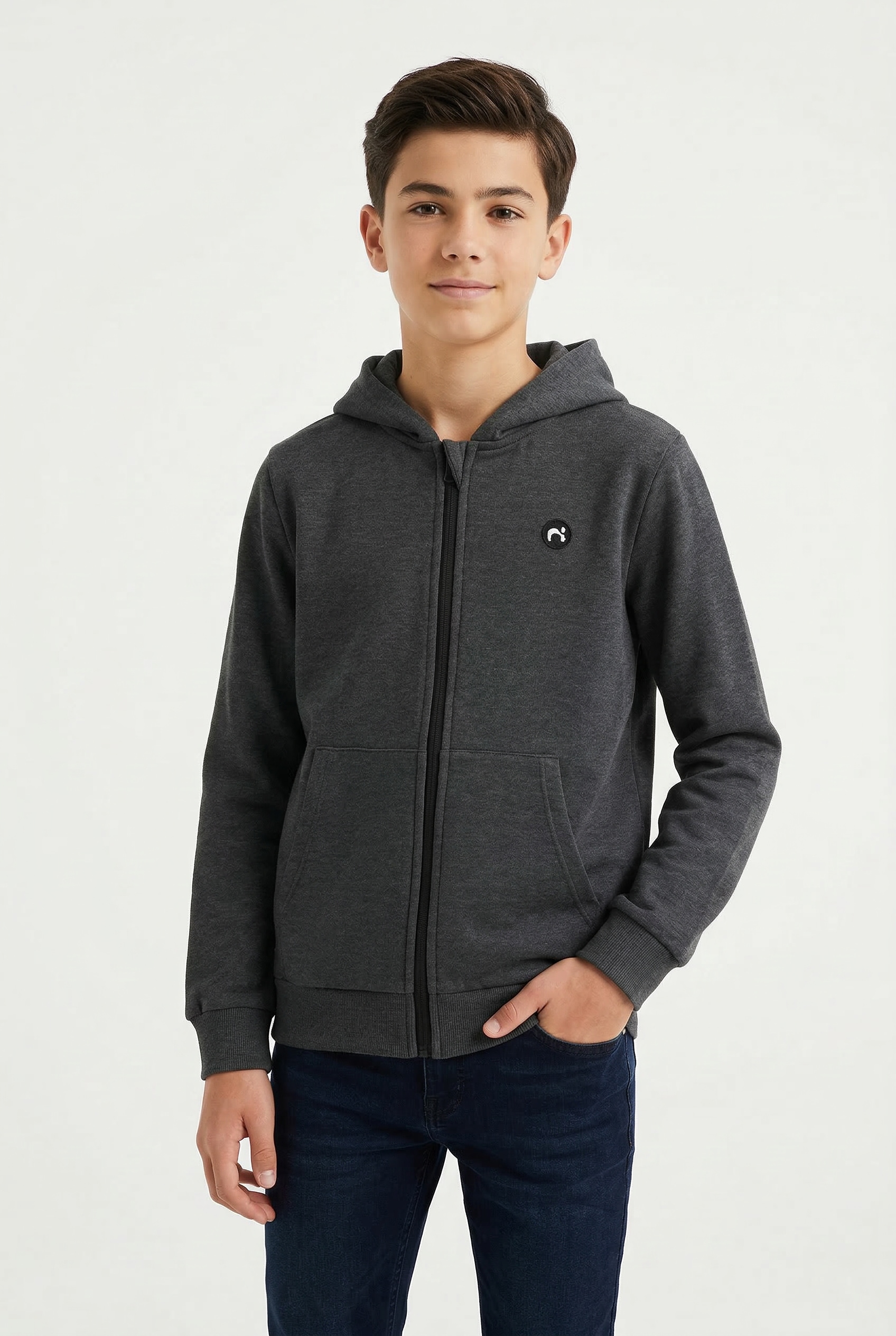 Name It Kapuzensweatjacke "NKMVIMO LS SWEAT CARD BRU NOOS"