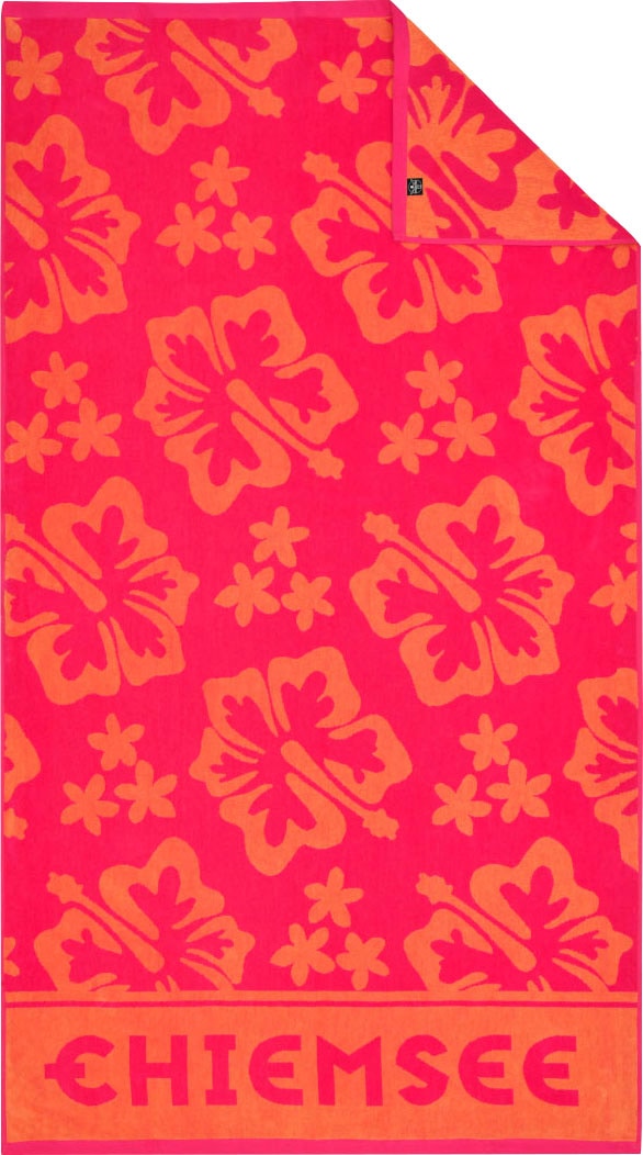 kaufen Strandtuch (1 Chiemsee einem strahlenden | in Farben mit »Honolulo«, St.), floralen online Jelmoli-Versand Musten