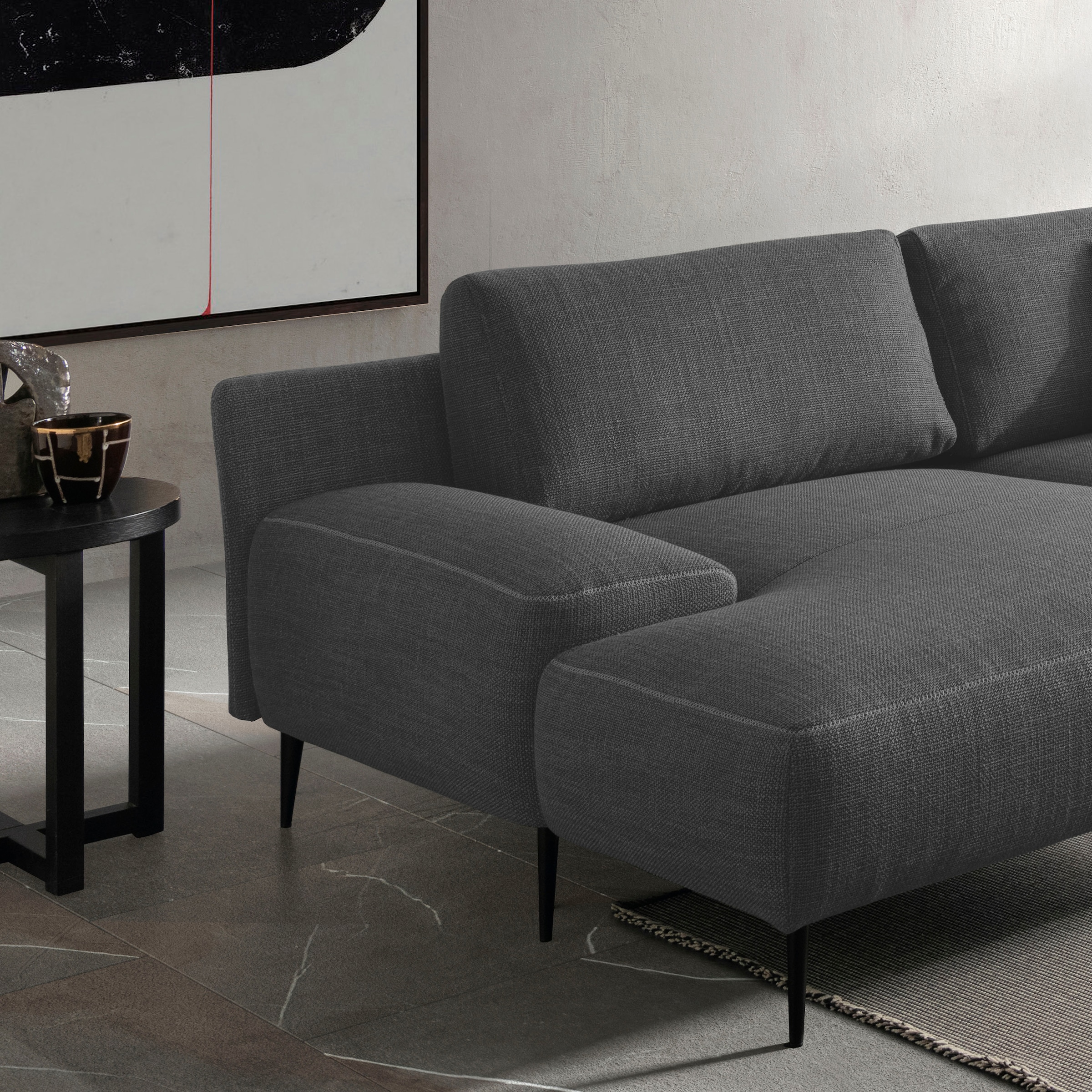 designwerk Ecksofa »Forma L-Form, zeitloses Designsofa mit aktuellem Fuss«, in hochwertiger Verarbeitung & tollem Sitzkomfort
