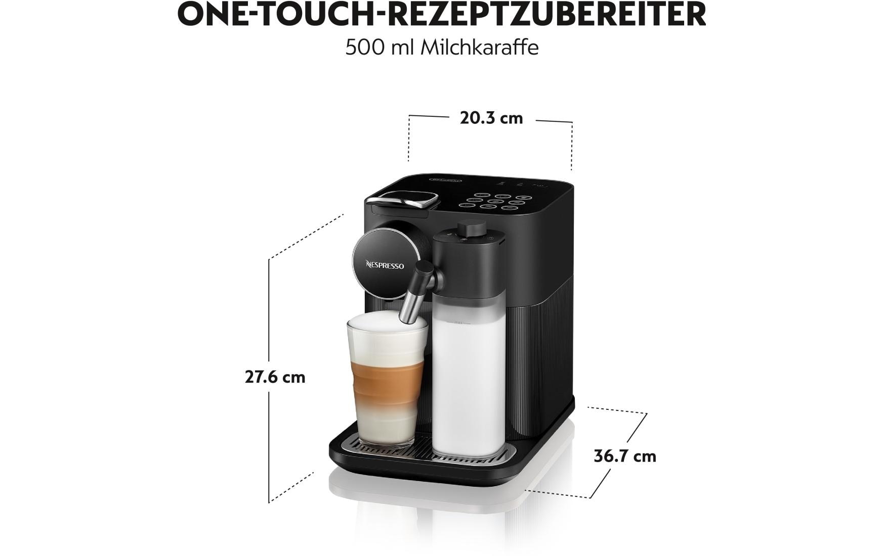 De'Longhi Kapselmaschine »Nespressomaschine Gran Lattissima«