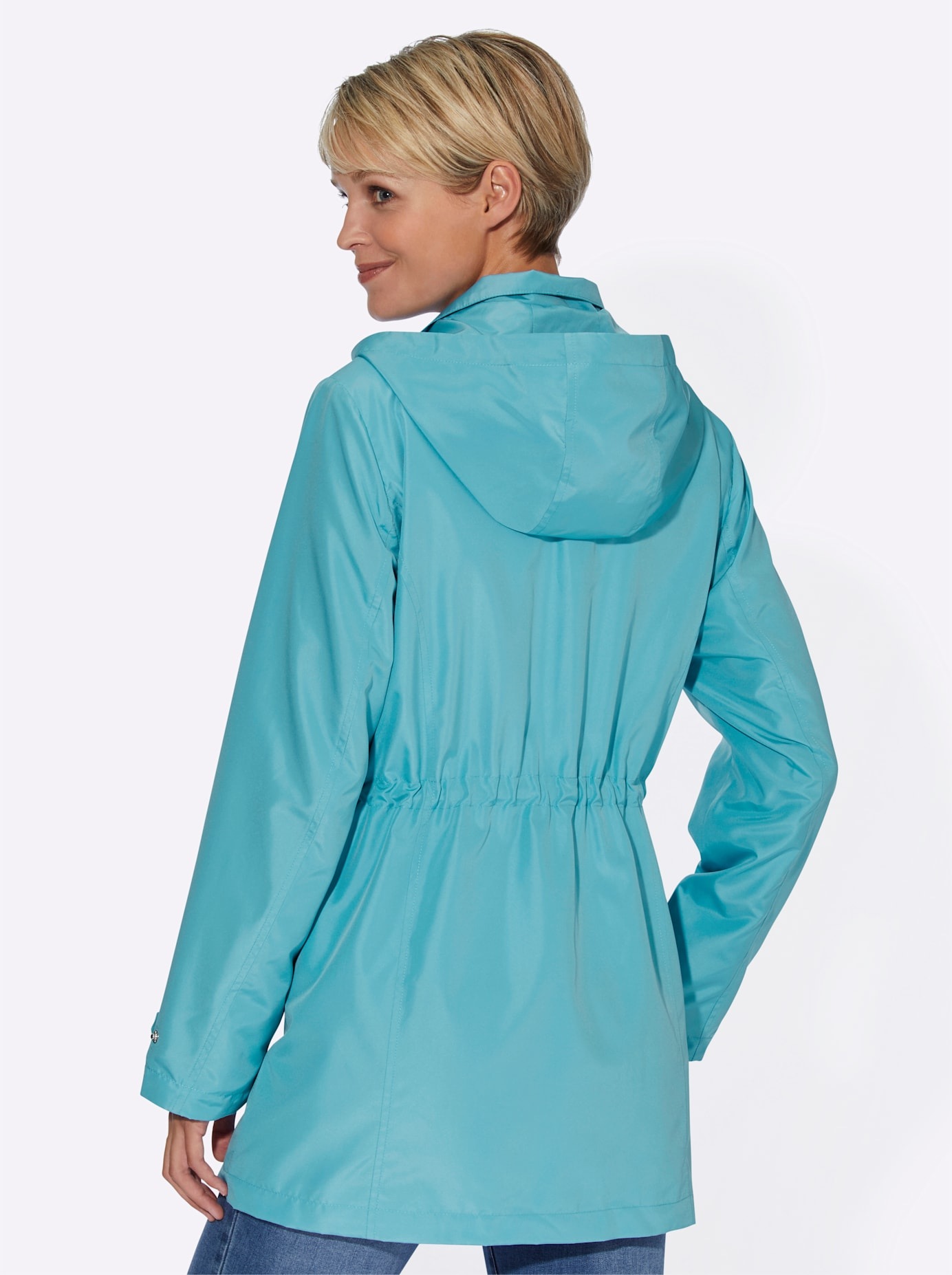 Classic Basics Langjacke, mit Kapuze