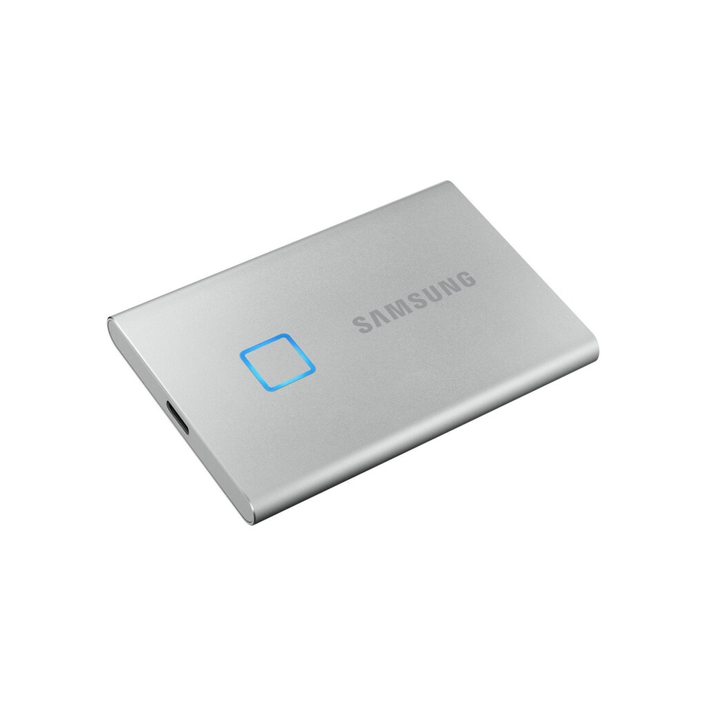 Samsung externe SSD »ortable T7, 2 TB, Touch Silver, USB 3.2 Gen 2«