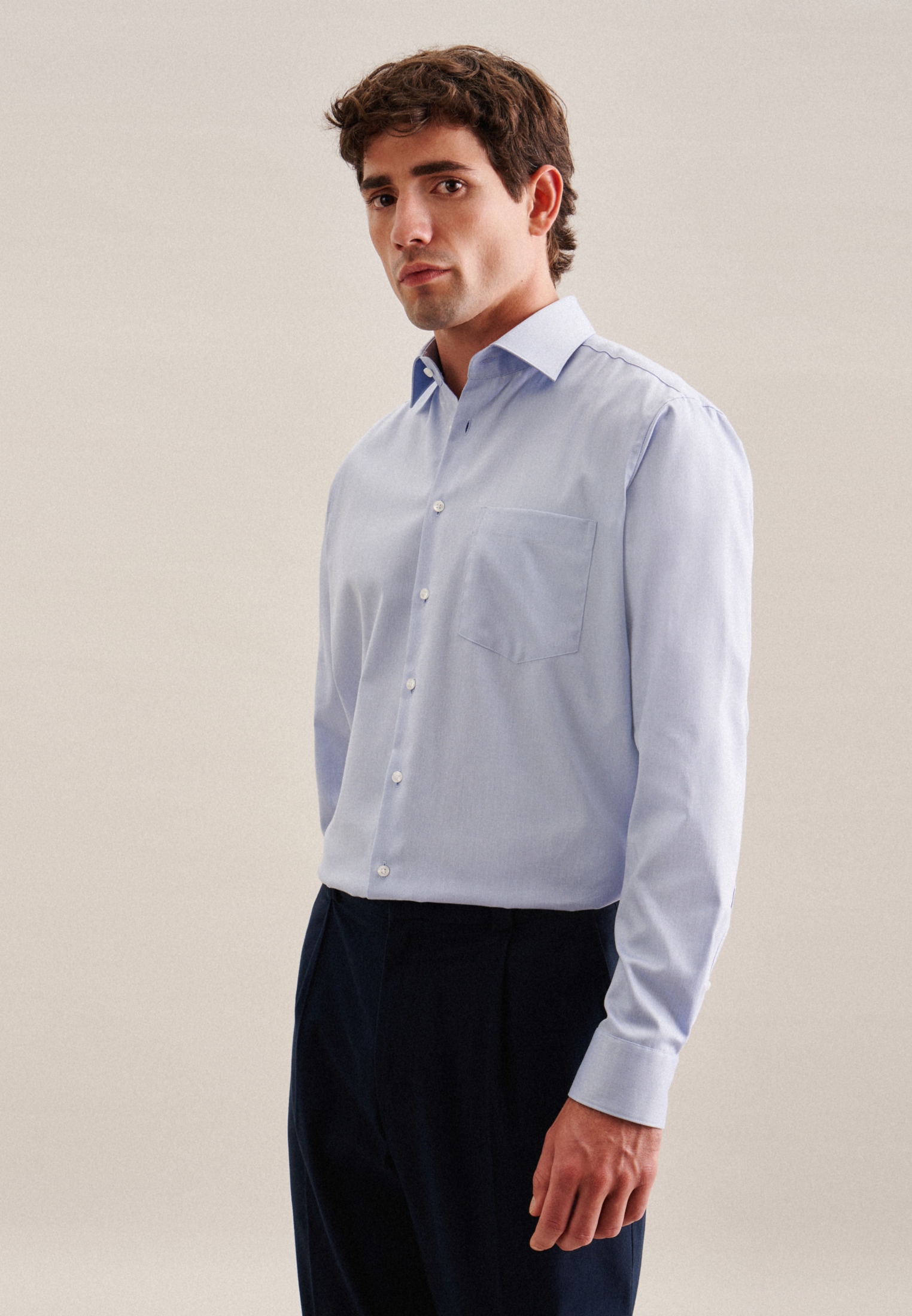 seidensticker Businesshemd »Schwarze Rose« Comfort 1/1 Kentkragen Uni