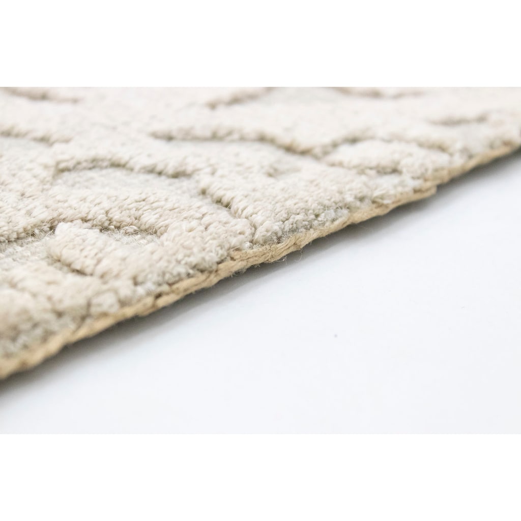 morgenland Teppich »Designer Teppich handgewebt beige«, quadratisch