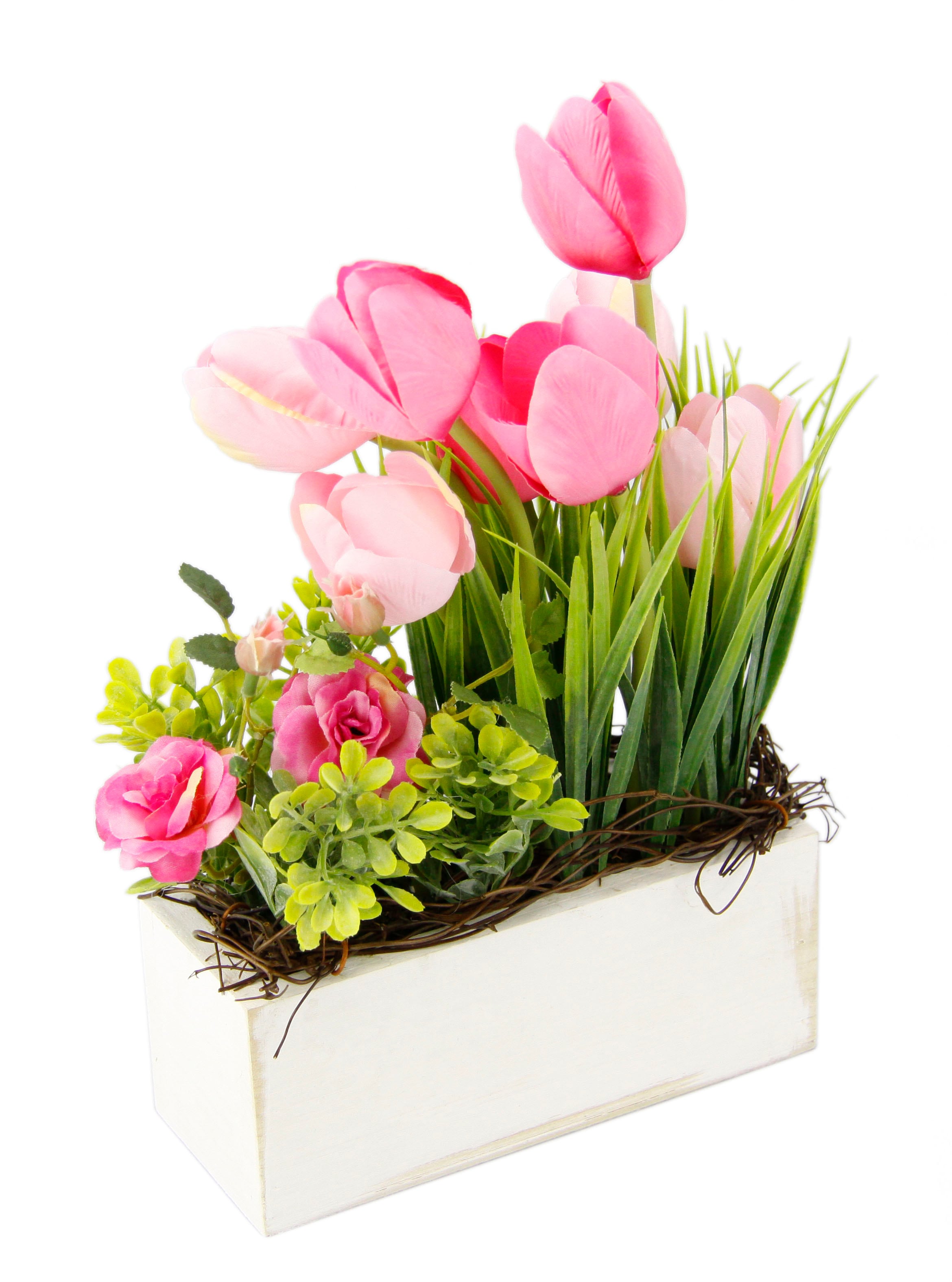 Gestecke home Jelmoli-Versand my Blumendeko Gras«, und Holz, »Tulpen online shoppen Im aus | Wildrosen Topf,