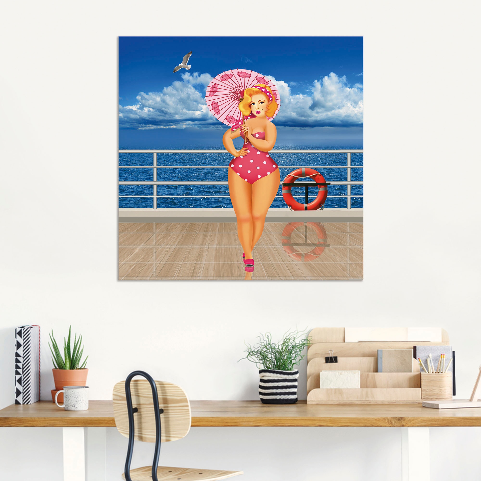 Artland Wandbild »Pin-Up Girl«, Bilder von Frauen, (1 St.), als Alubild, Outdoorbild in verschied. Grössen