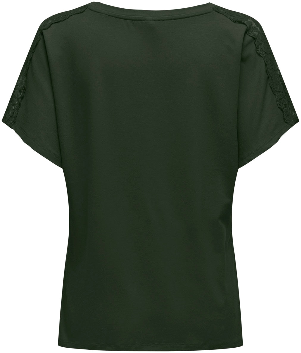 ONLY V-Shirt »ONLMOSTER S/S V-NECK LACE TOP JRS«
