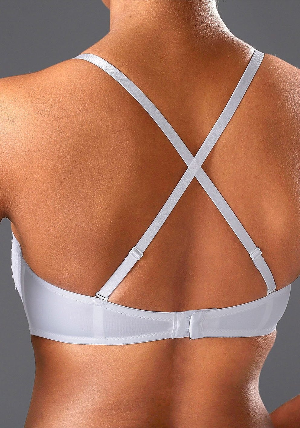 LASCANA Push-up-BH »Chelina«, mit abnehmbaren, normalen und transparenten Trägern, Dessous