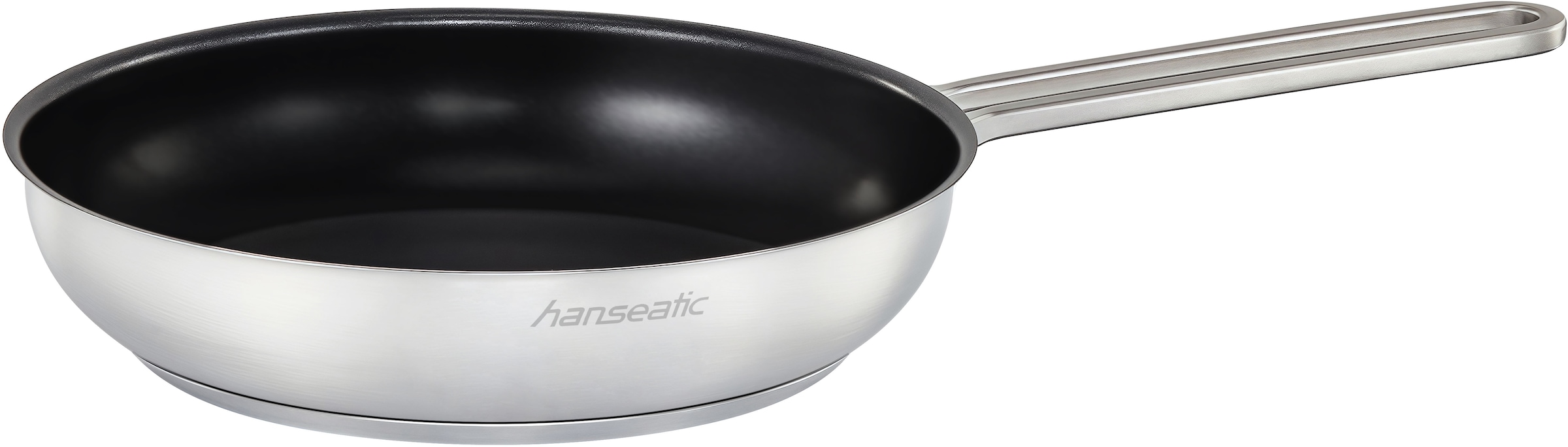 Hanseatic Pfannen-Set »DAILY«, Edelstahl 18/10, (Set, 3 tlg., 1x Pfanne 24 cm, 1x Servierpfanne 28 cm), mit Antihaftbeschichtung, für alle Herdarten, Induktion