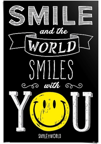 Poster »Smiley world smiles with you«, (1 St.)