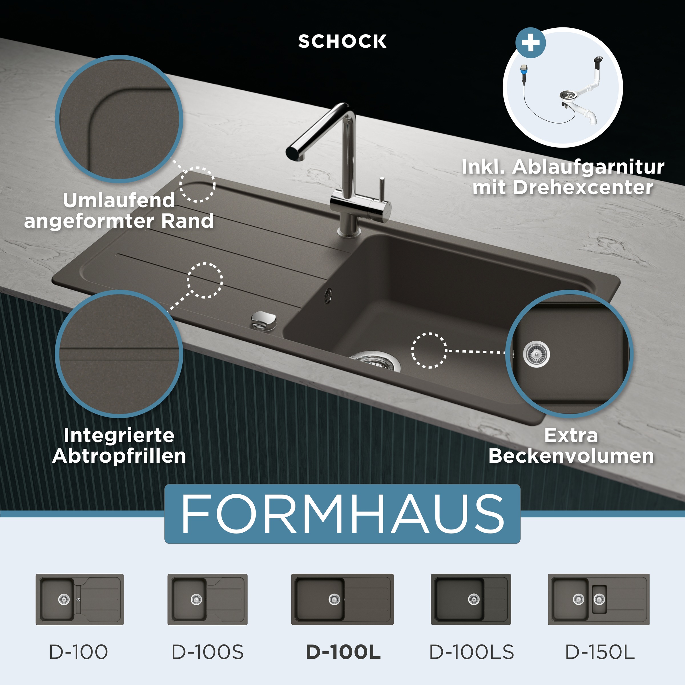 Schock Granitspüle "Formhaus"