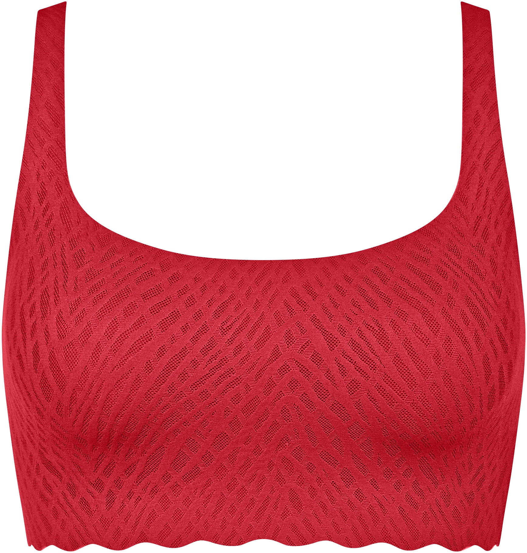 sloggi Bustier »ZERO Feel Bliss«, nahtlos, Stretch-Spitze, herausnehmbare Pads, atmungsaktiv
