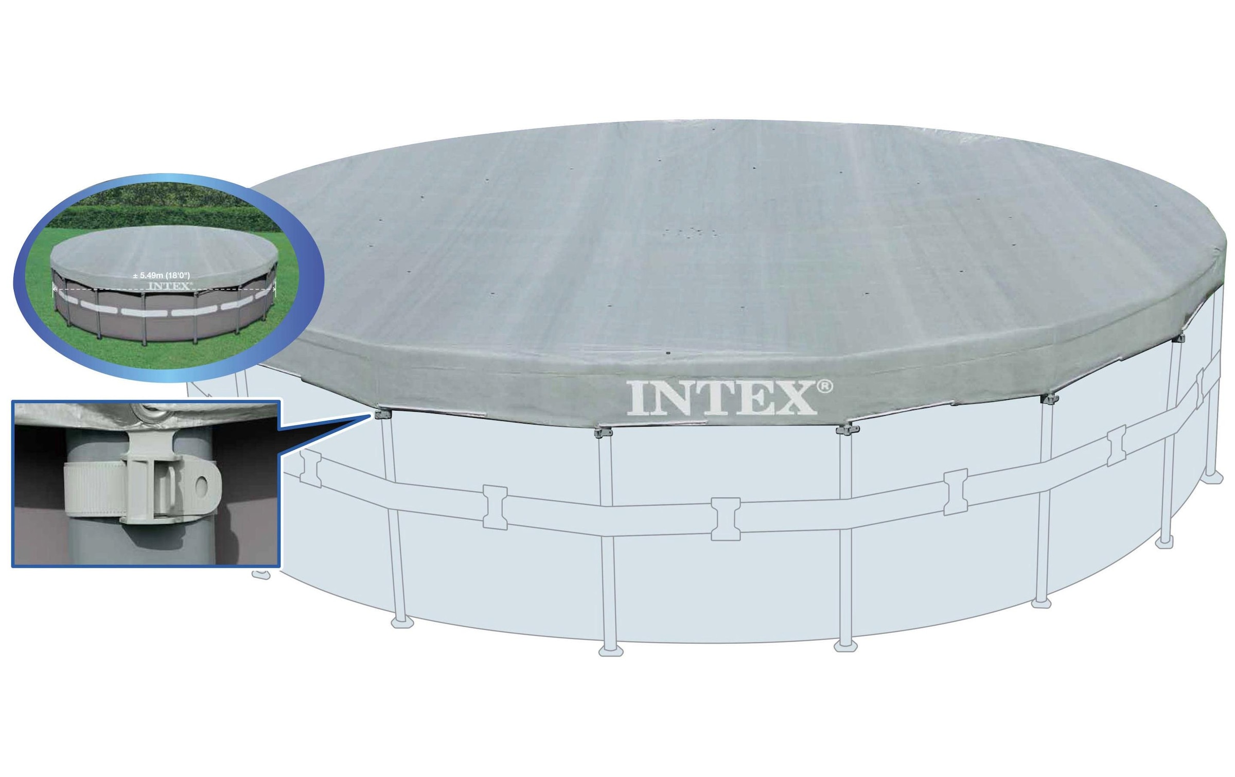 Intex Pool-Abdeckplane »Durchmesser 549 cm«