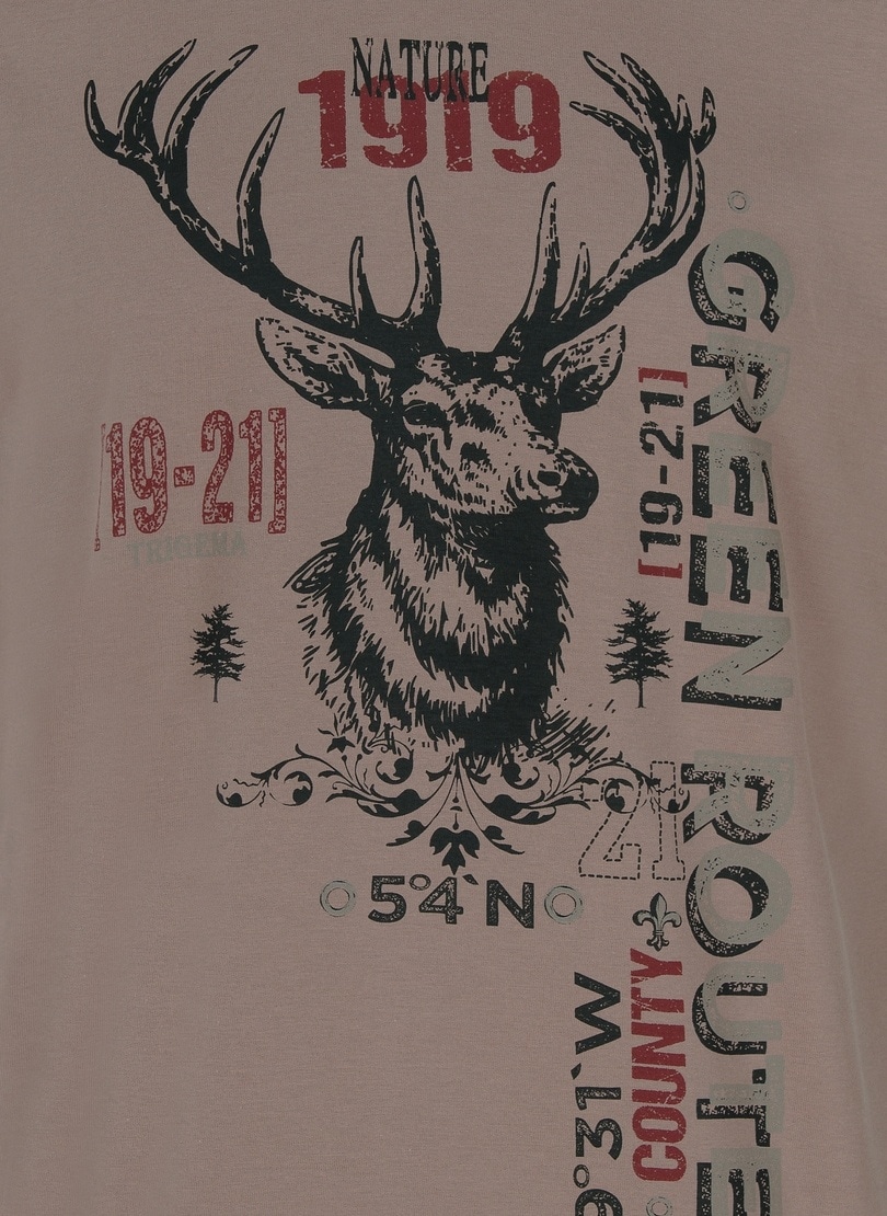 Trigema T-Shirt »TRIGEMA T-Shirt in Öko-Qualität mit Hirsch-Motiv« online  kaufen | Jelmoli-Versand
