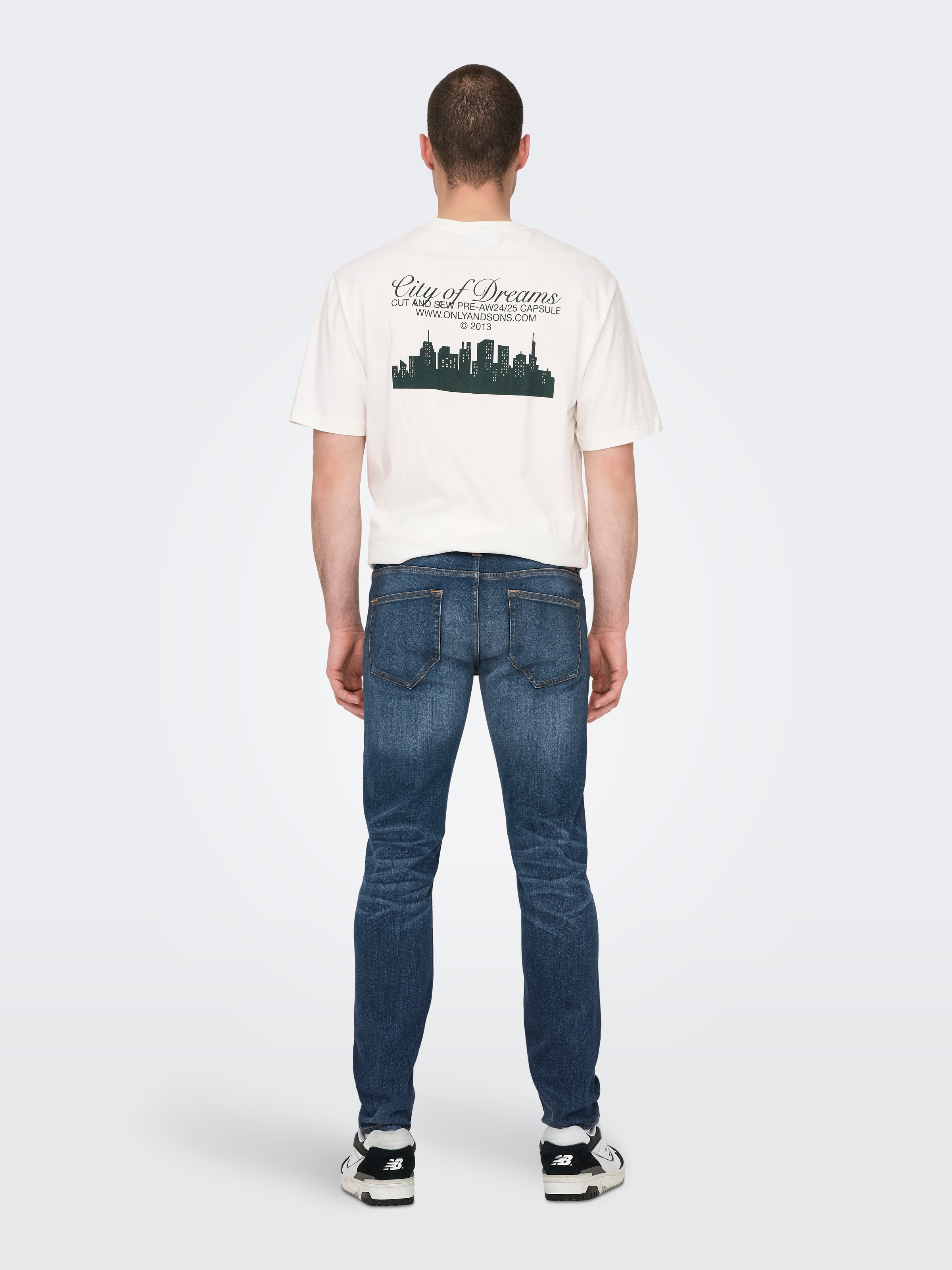 ONLY & SONS Slim-fit-Jeans »OS ONSLOOM SLIM BLUE GREY 40«, mit Destroyed Effekt