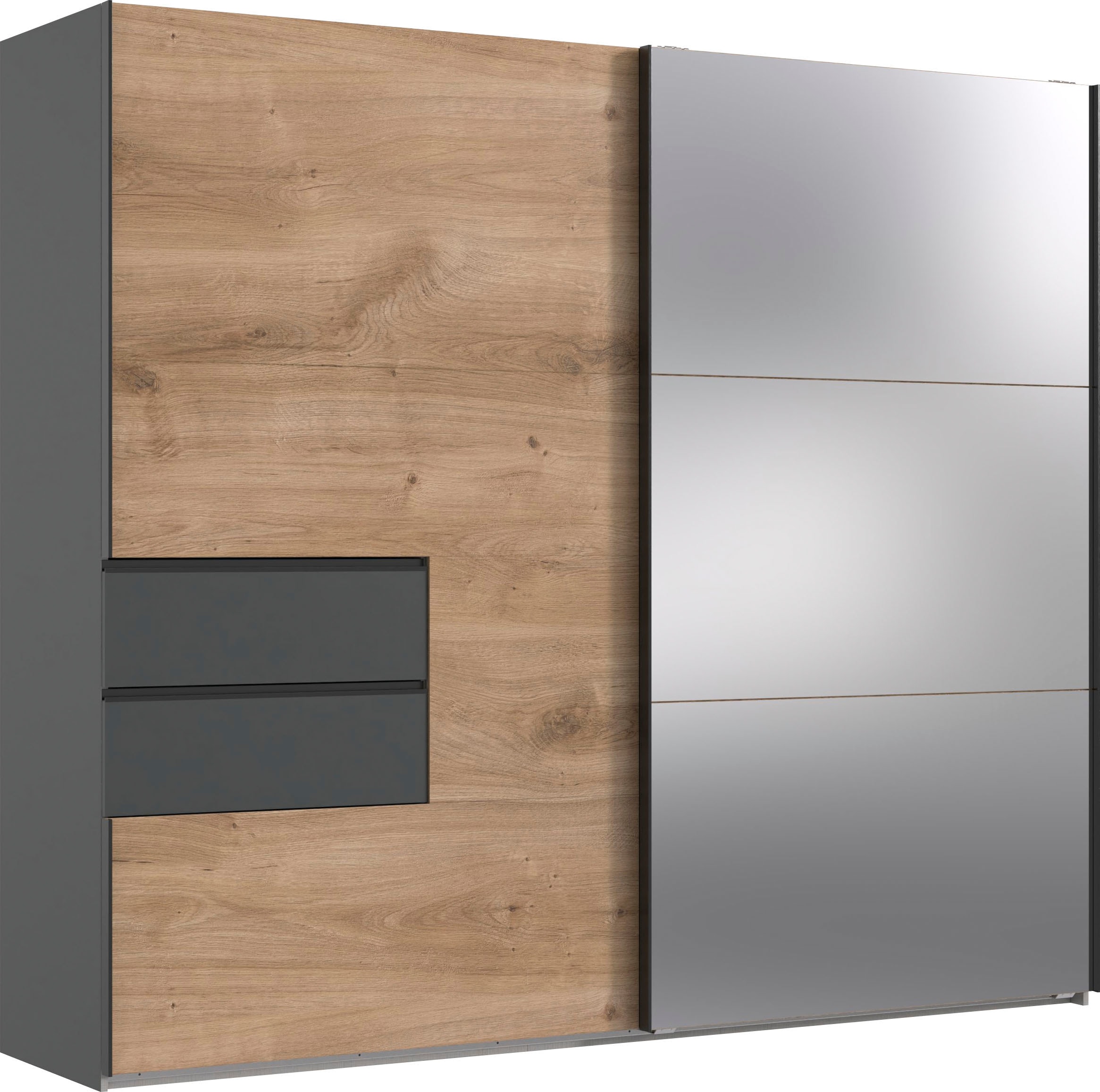Wimex Schwebetürenschrank "Palermo by fresh to go" integrierte Schubladen in der Front mit Soft-close-Funktion