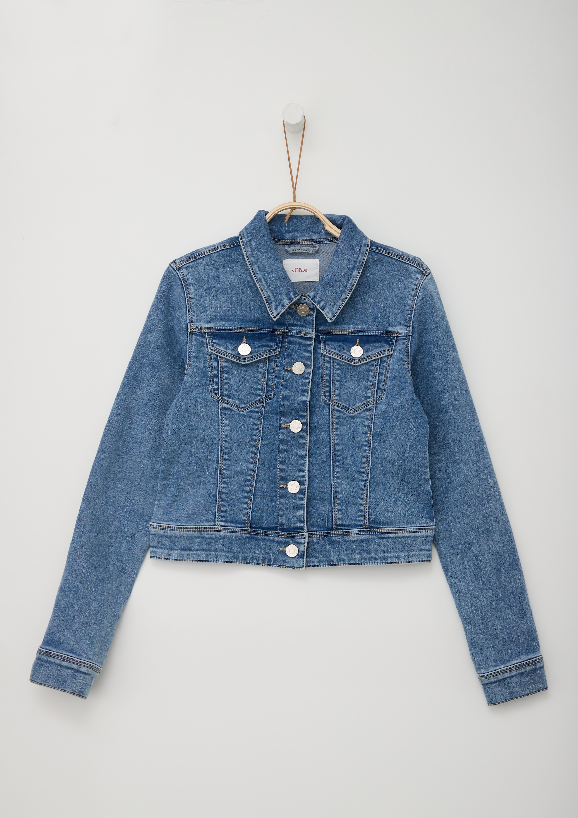 s.Oliver Junior Jeansjacke, mit Taschen