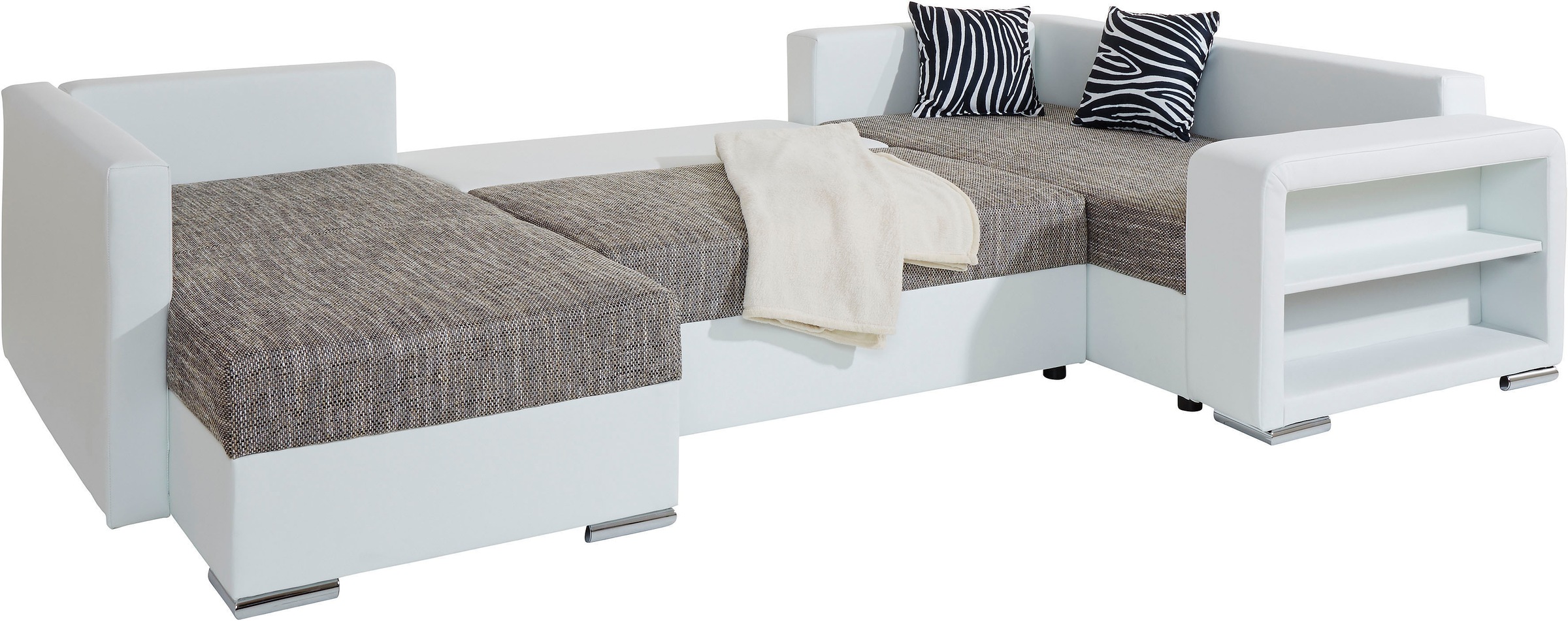 COLLECTION AB Wohnlandschaft »John U-Form«, mit Bettfunktion, wahlweise mit Federkern