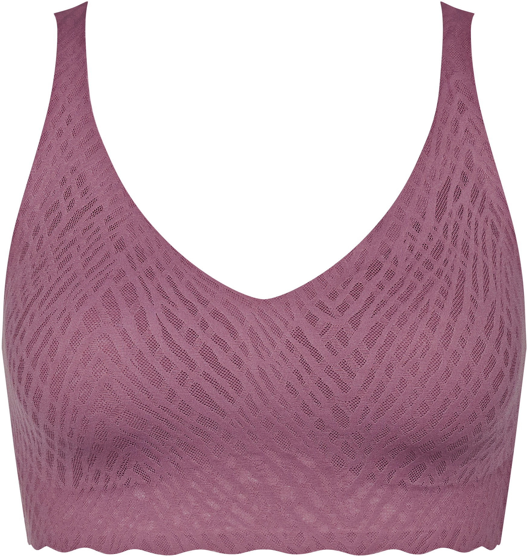 sloggi Bralette »ZERO Feel Bliss«, nahtlos, V-Ausschnitt, Stretch-Spitze, herausnehmbaren Pads