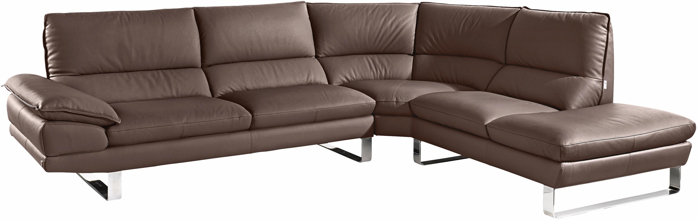 CALIA ITALIA Ecksofa »Dave, italienisches Designsofa mit erstklassigem Sitzkomfort, L-Form«, mit tollen Lederbezügen