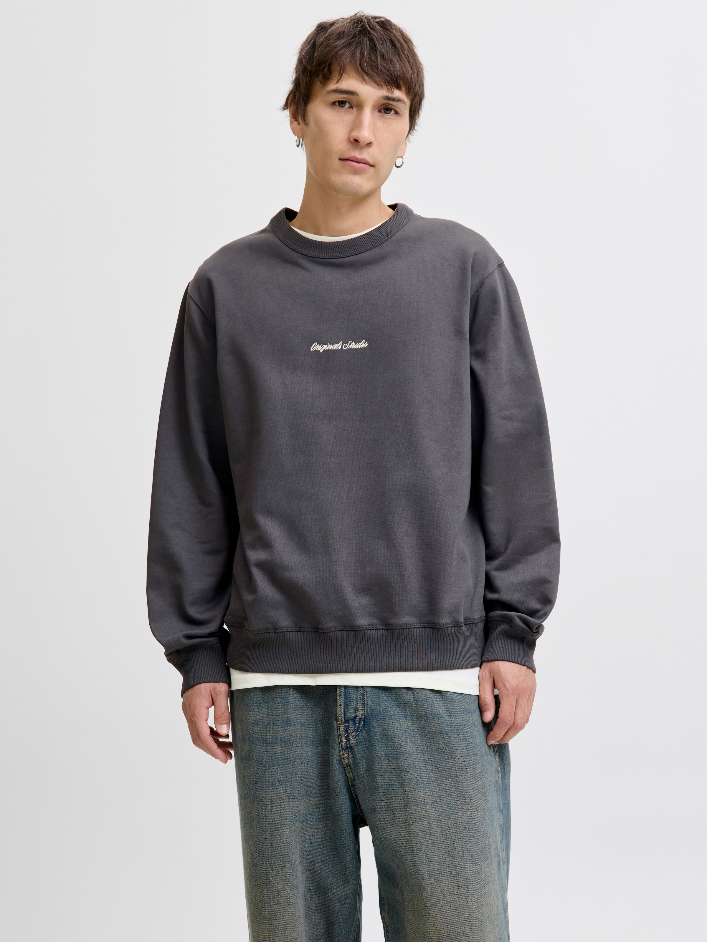 Jack & Jones Sweatshirt »JORNORREBRO EMB SWEAT CREW NOOS«, mit Logo Print