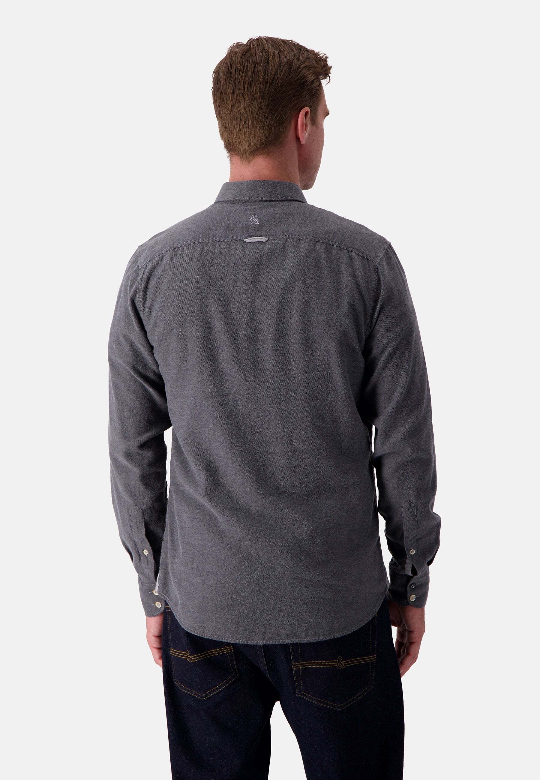 colours & sons Langarmhemd »colours & sons Langarmhemd Shirt Brushed Twill«