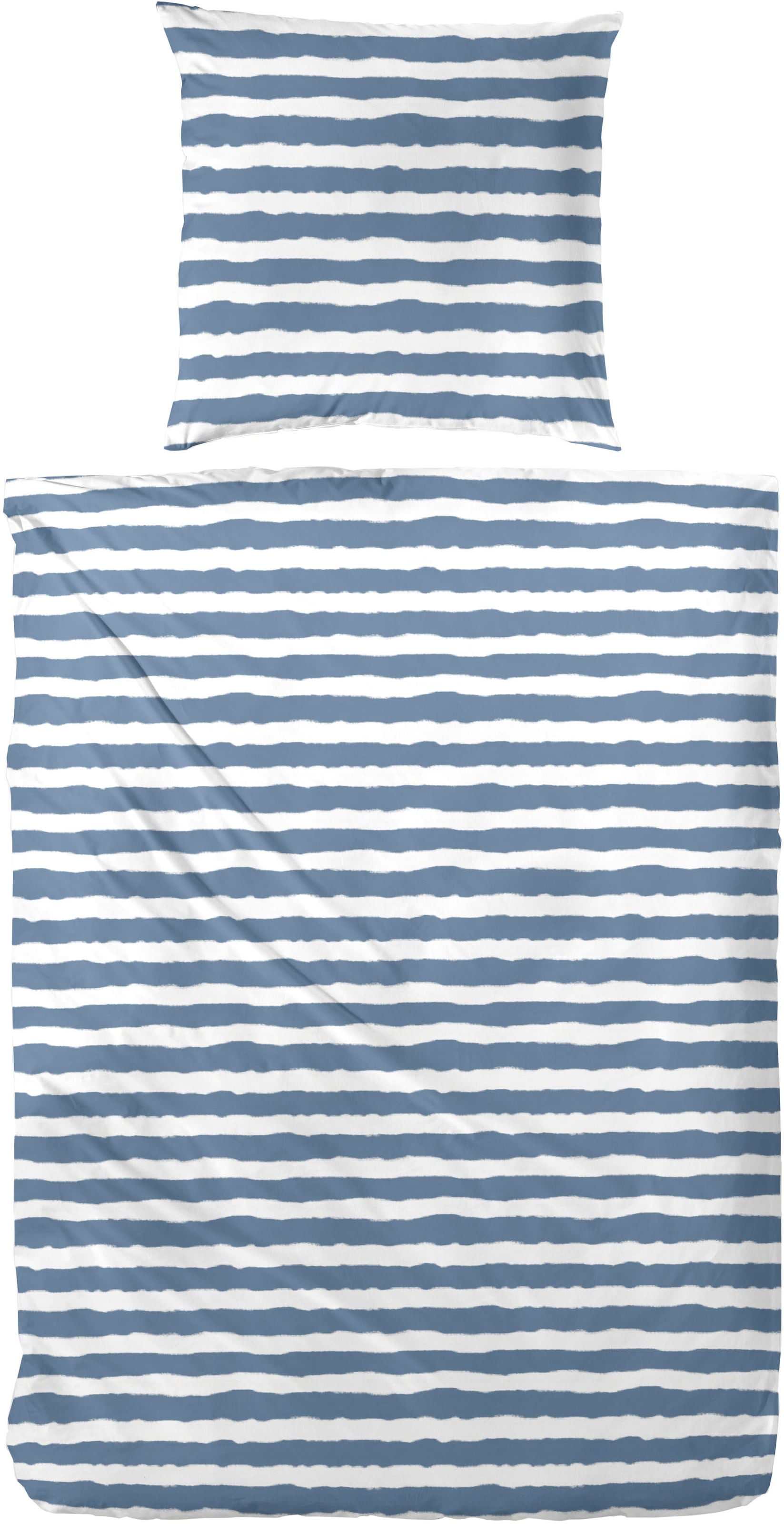 Primera Bettwäsche »Baumwoll-Bettwäsche Uni-Streifen«, mit einem modernen Streifenmuster