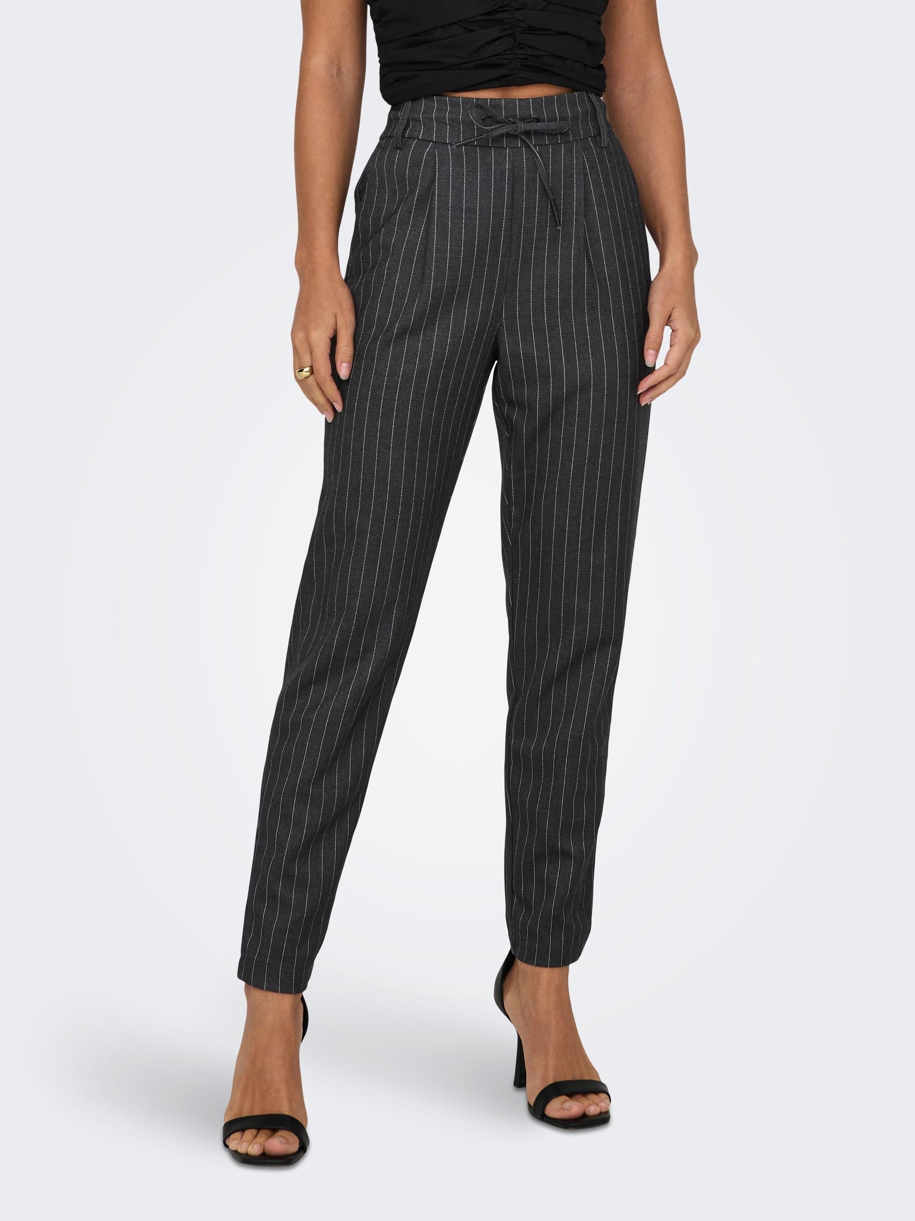 ONLY ONLPOPTRASH-OVA LIFE HW ANK CRT PNT NOOS - Broek - pure cashmere/grijs ONLY ONLPOPTRASH-OVA LIFE HW ANK CRT PNT NOOS - Broek - pure cashmere/grijs