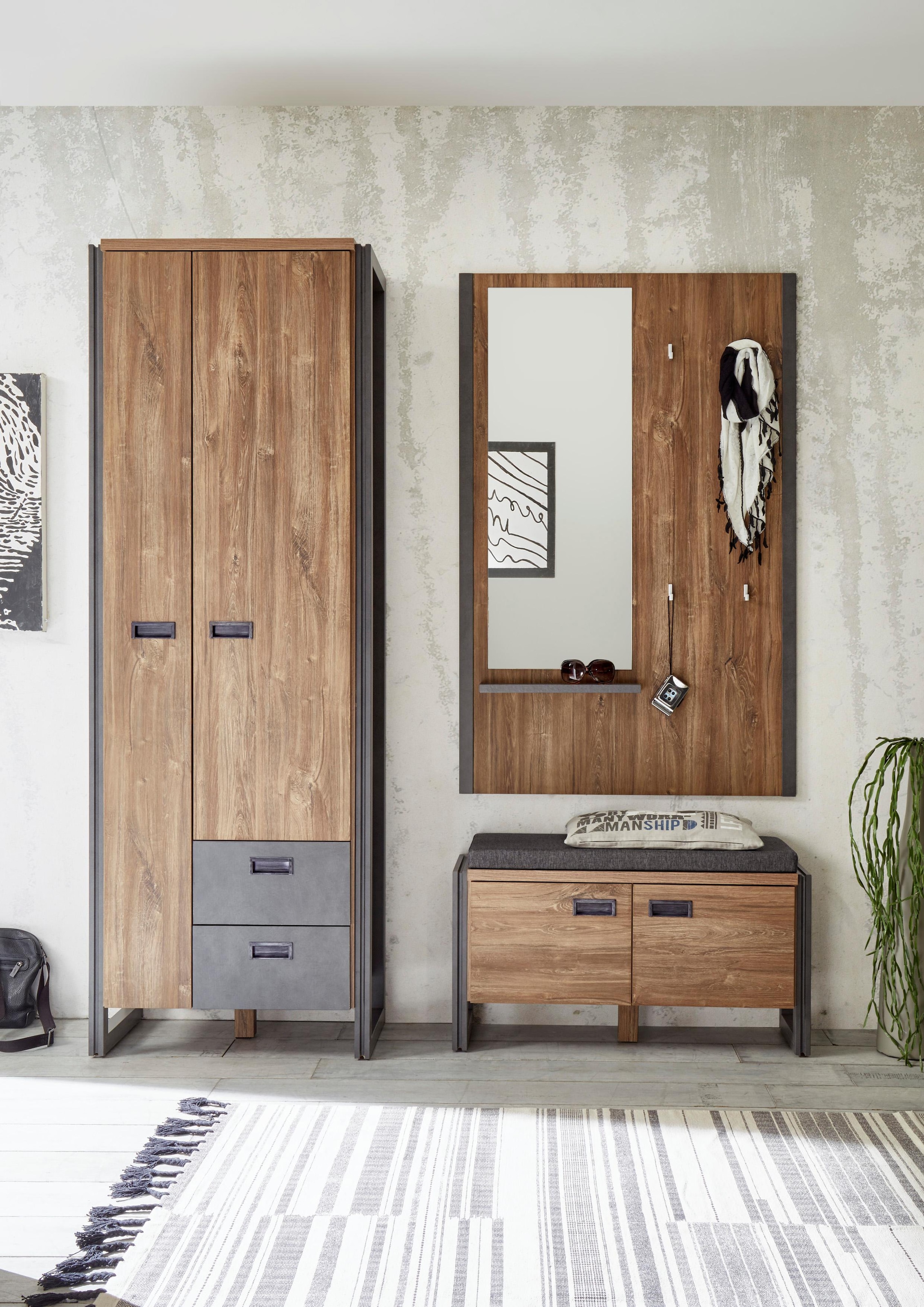 Home affaire Garderobenschrank »Detroit«, Höhe ca. 202 cm online shoppen |  Jelmoli-Versand